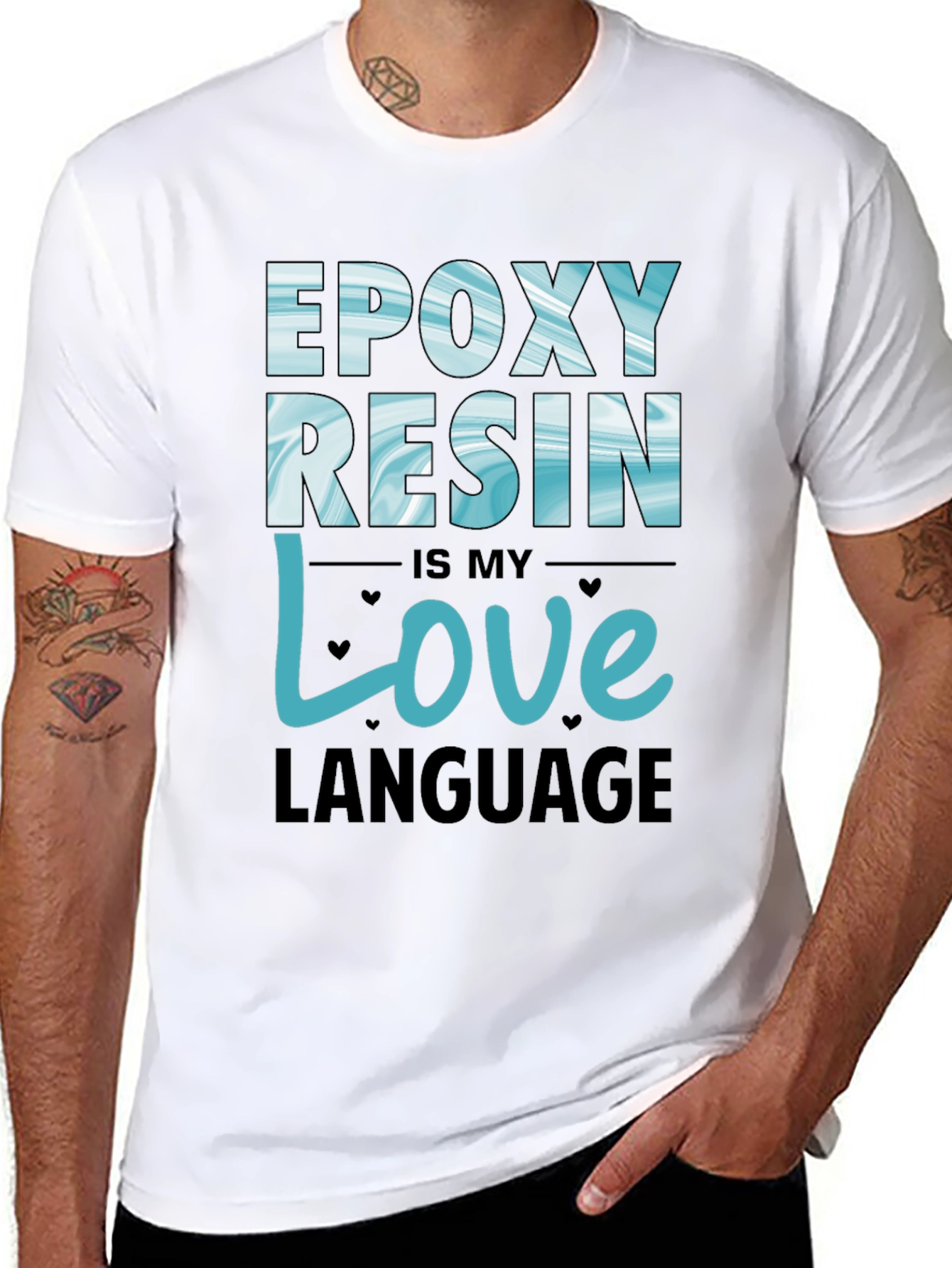 Epoxy Resin Love Language T-Shirt