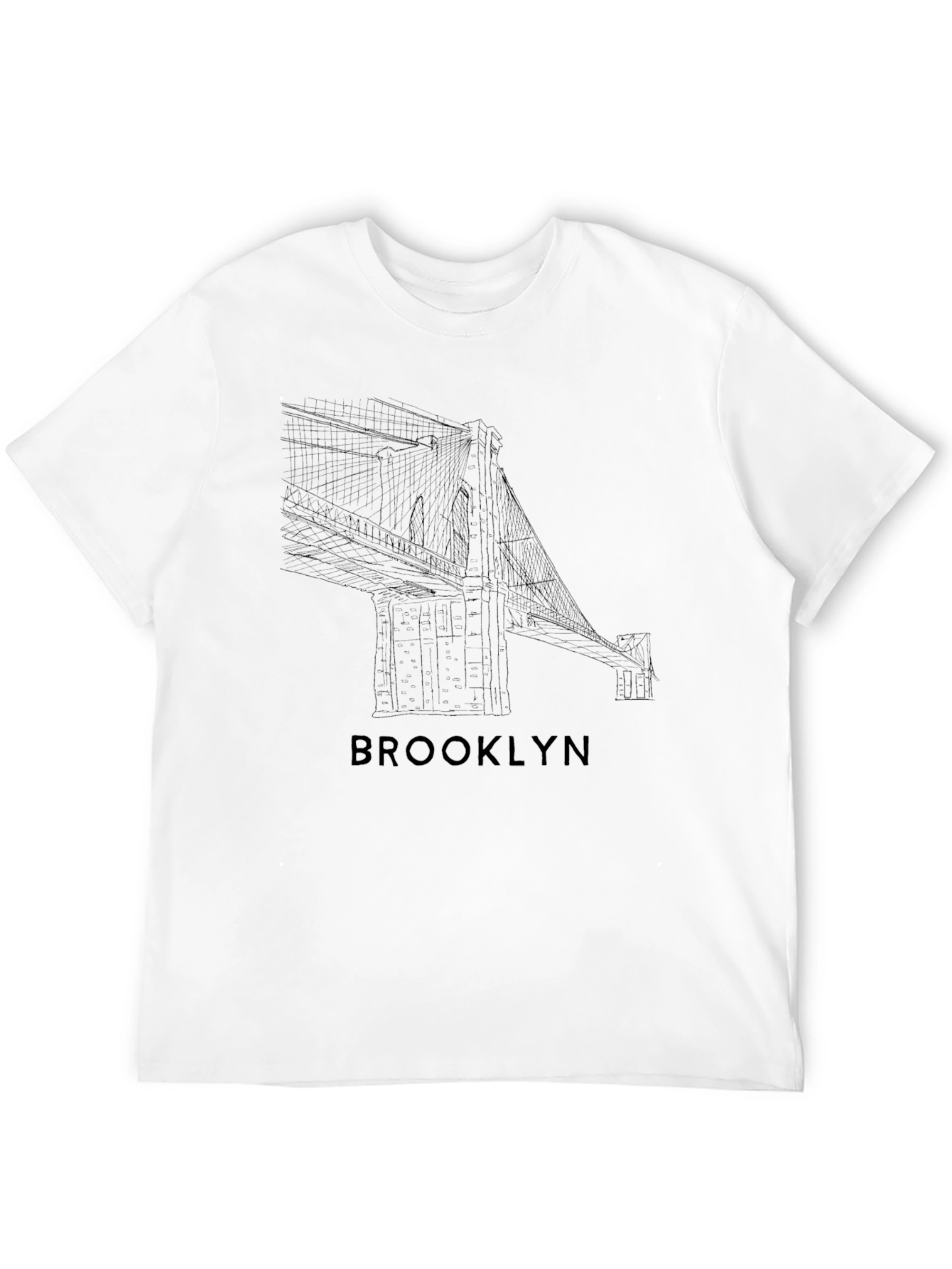 Brooklyn Bridge Black Graphic Tee