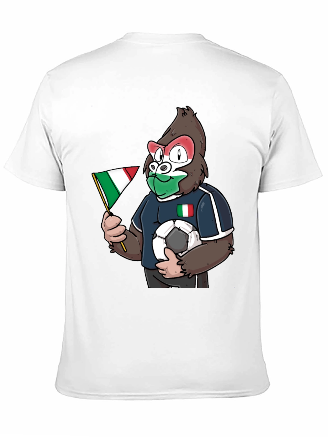 Italy Soccer Gorilla Fan T-Shirt