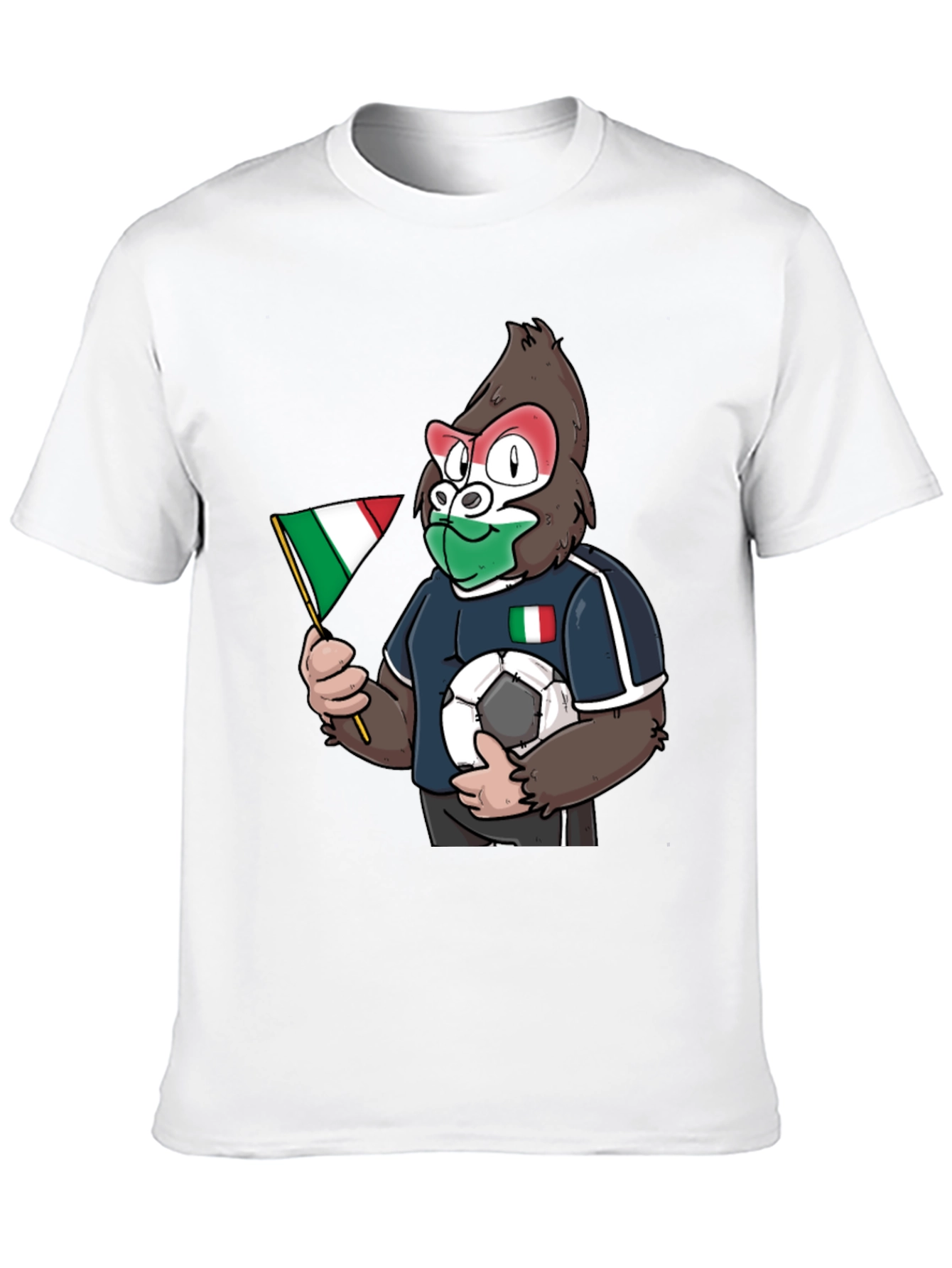 Italy Soccer Gorilla Fan T-Shirt