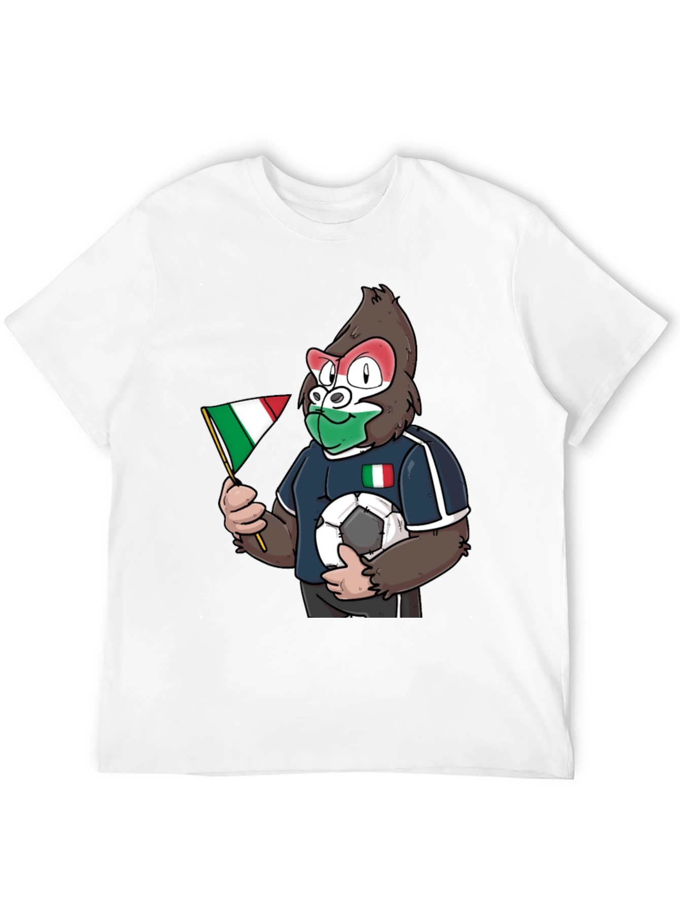 Italy Soccer Gorilla Fan T-Shirt