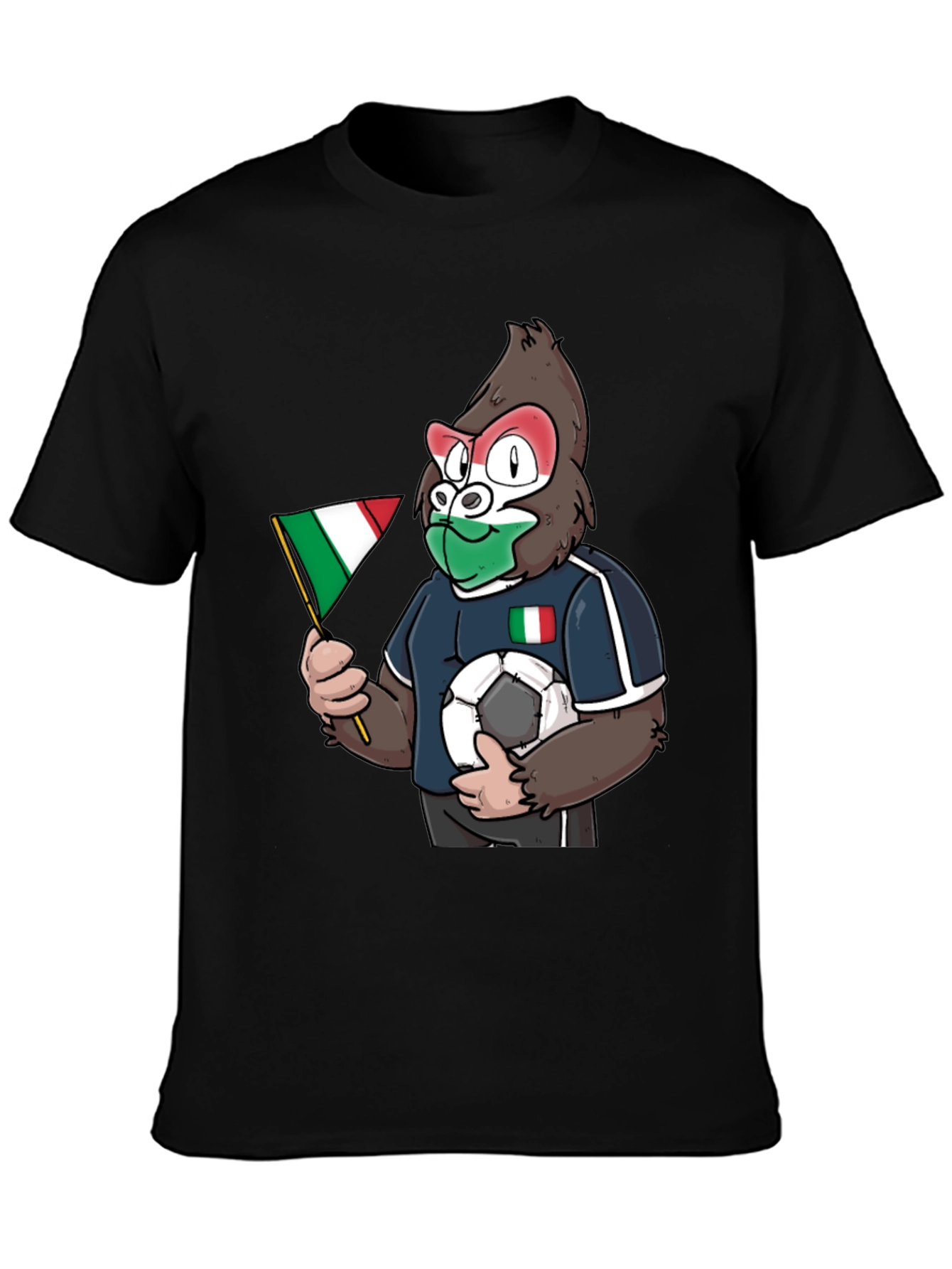 Italy Soccer Gorilla Fan T-Shirt