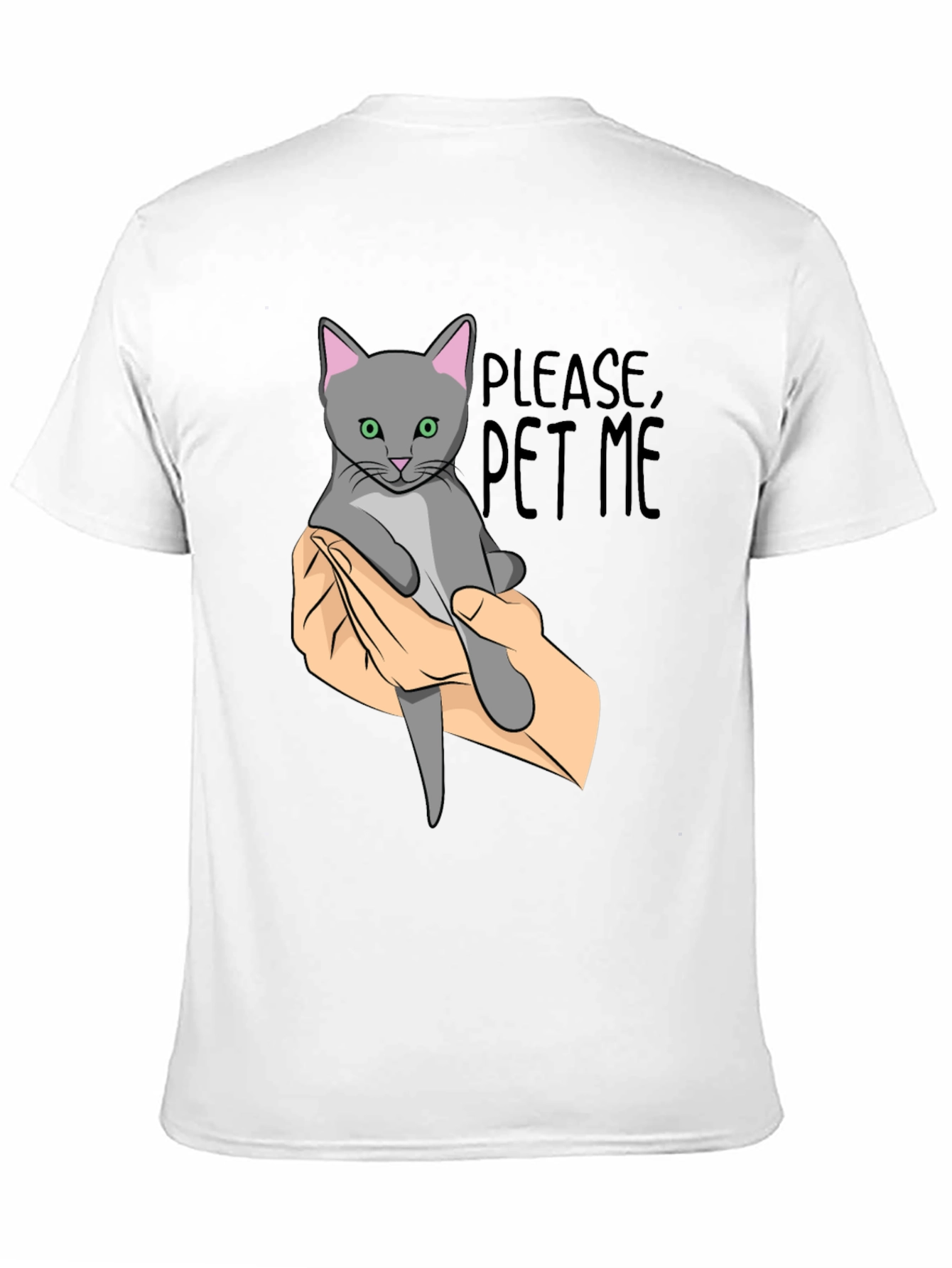Please Pet Me Cat Graphic T-Shirt