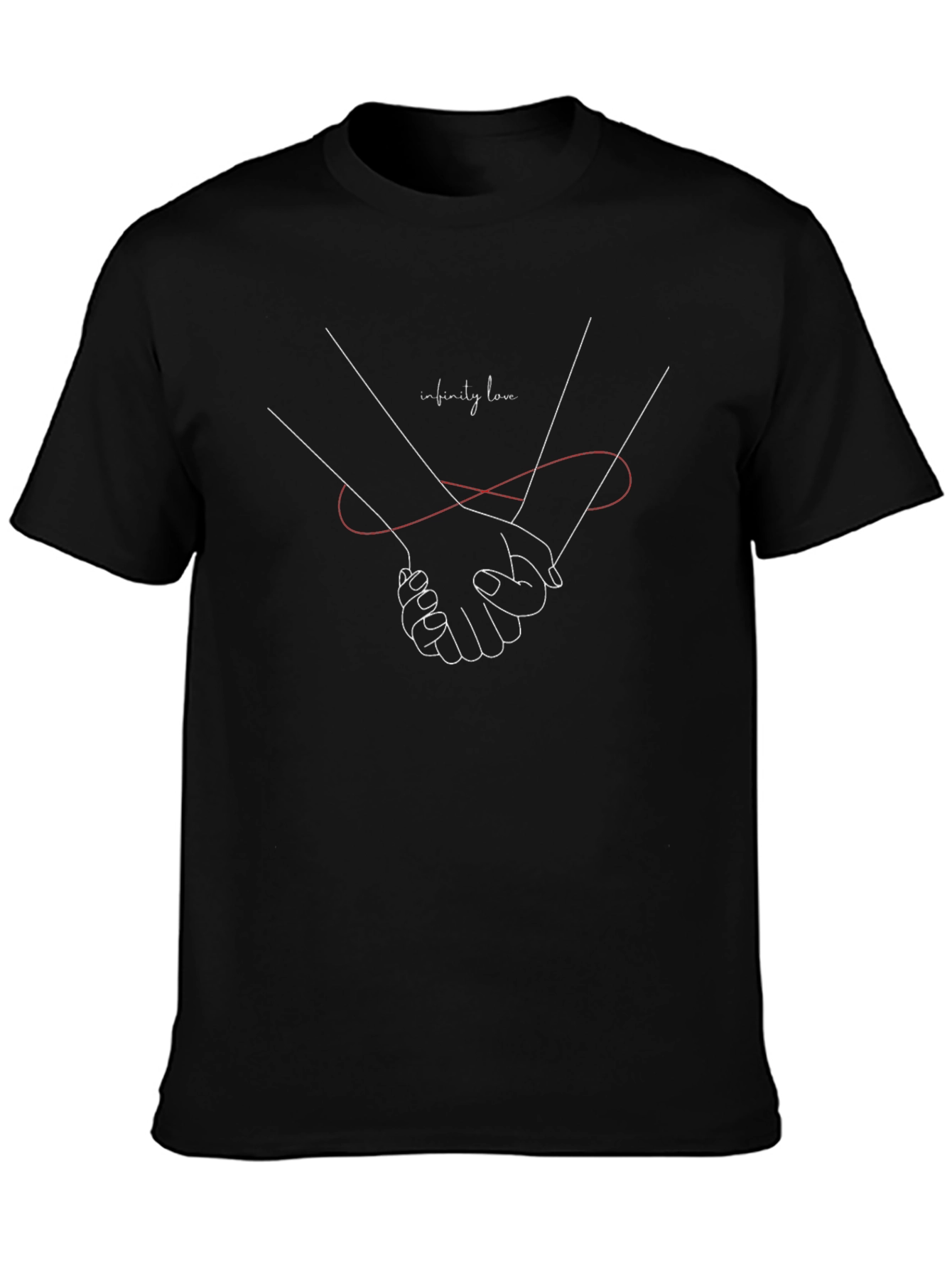 Infinity Love Black Graphic Tee