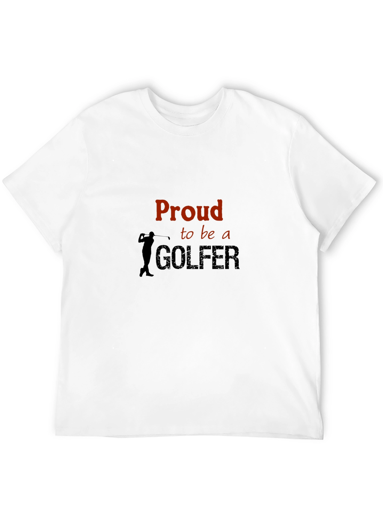Proud Golfer Tee - Stylish Black Golf T-Shirt