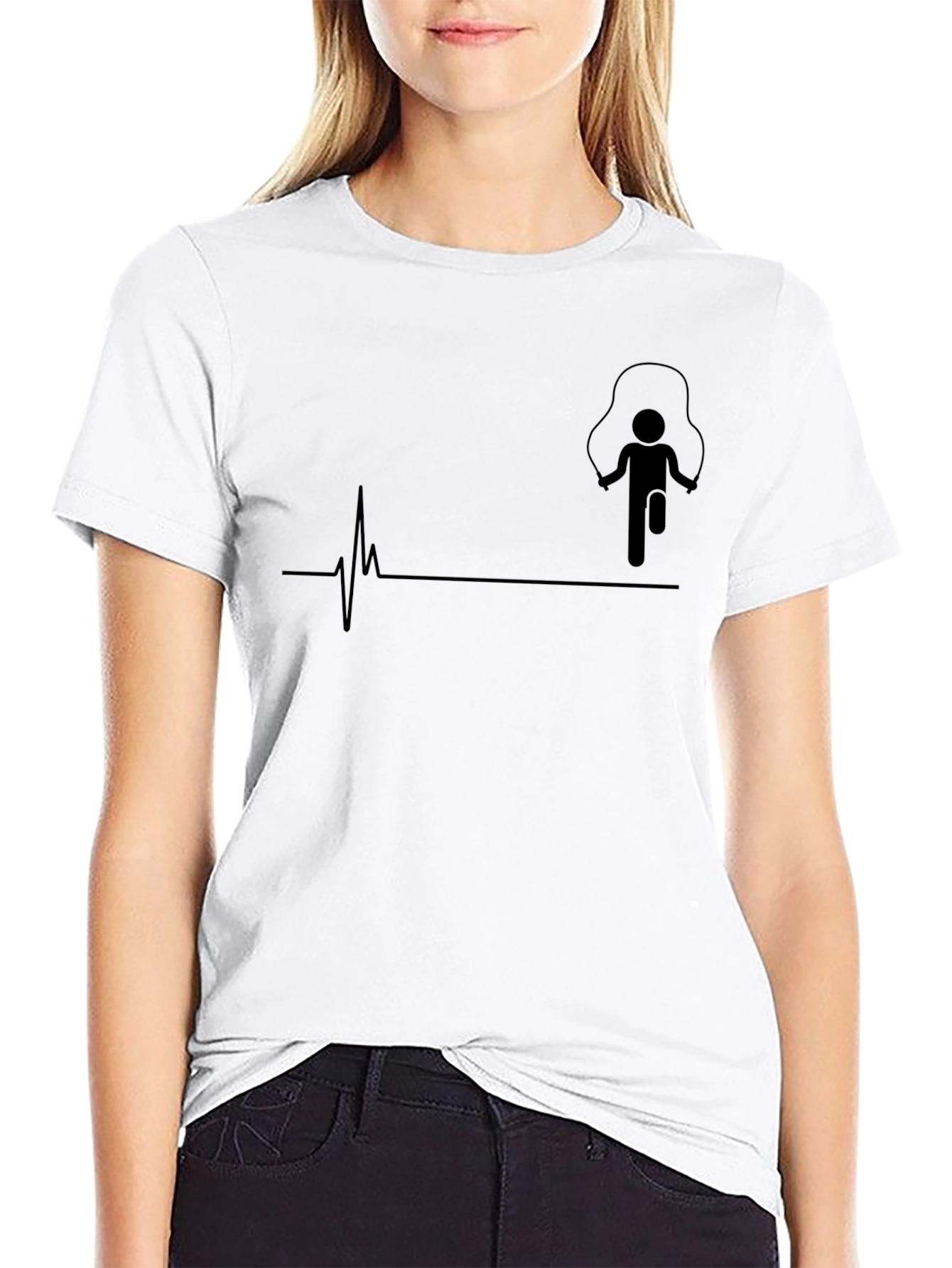 Mens Black T-Shirt - Fitness Lifeline Design