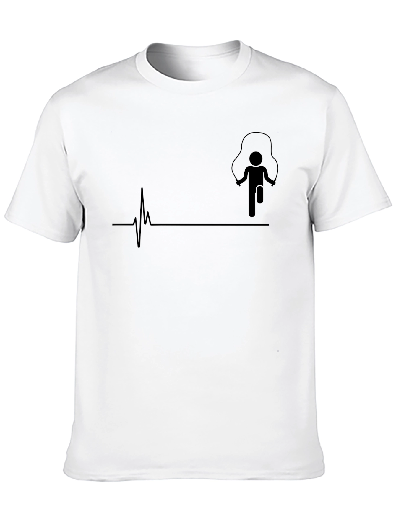 Mens Black T-Shirt - Fitness Lifeline Design