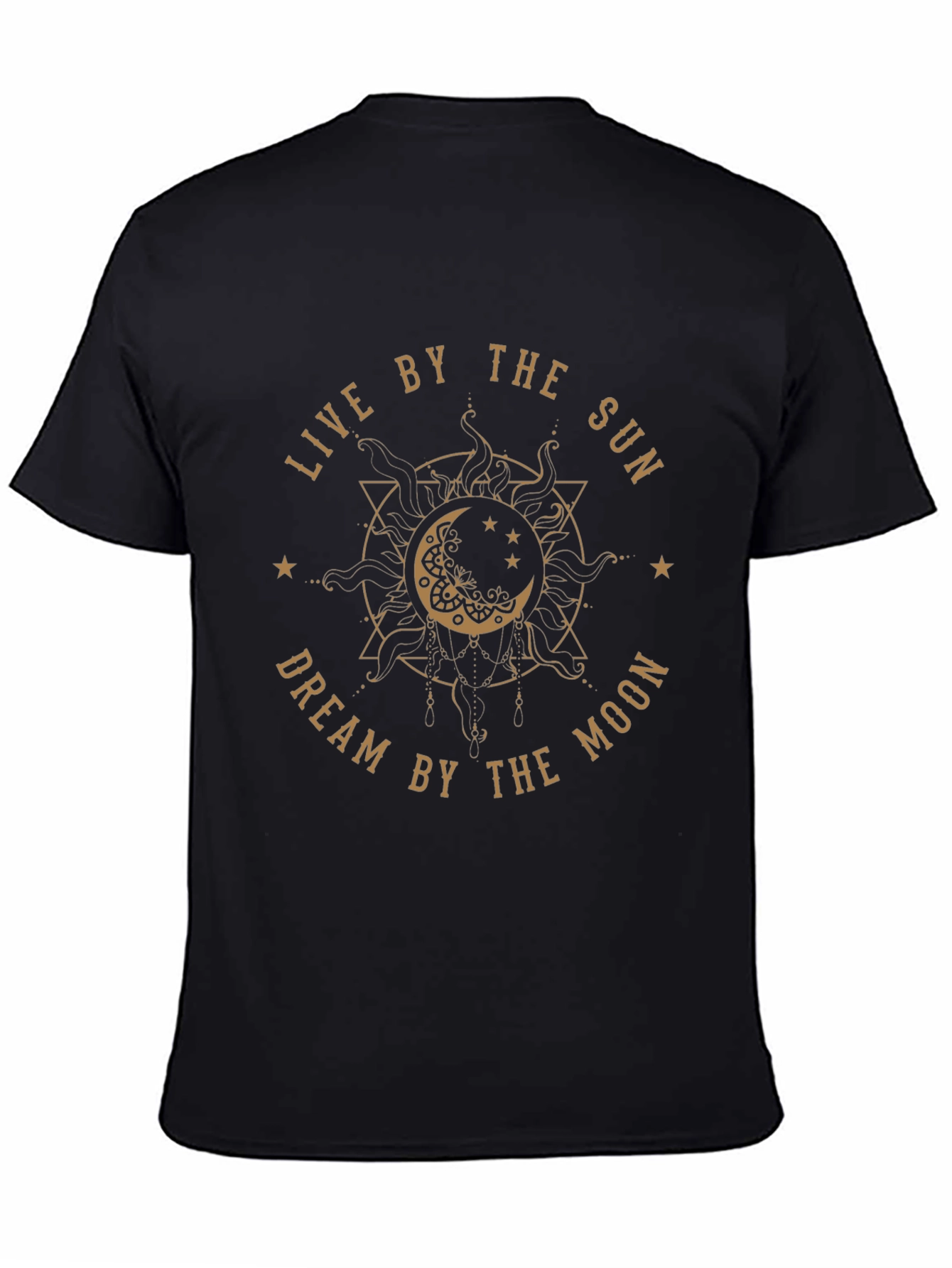 Sun & Moon Graphic Tee - Dreamy Black T-Shirt