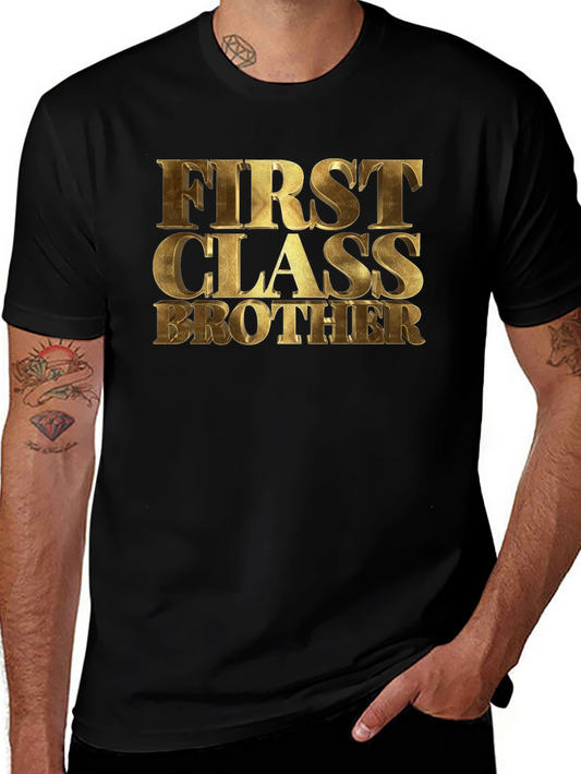 First Class Brother Black T-Shirt