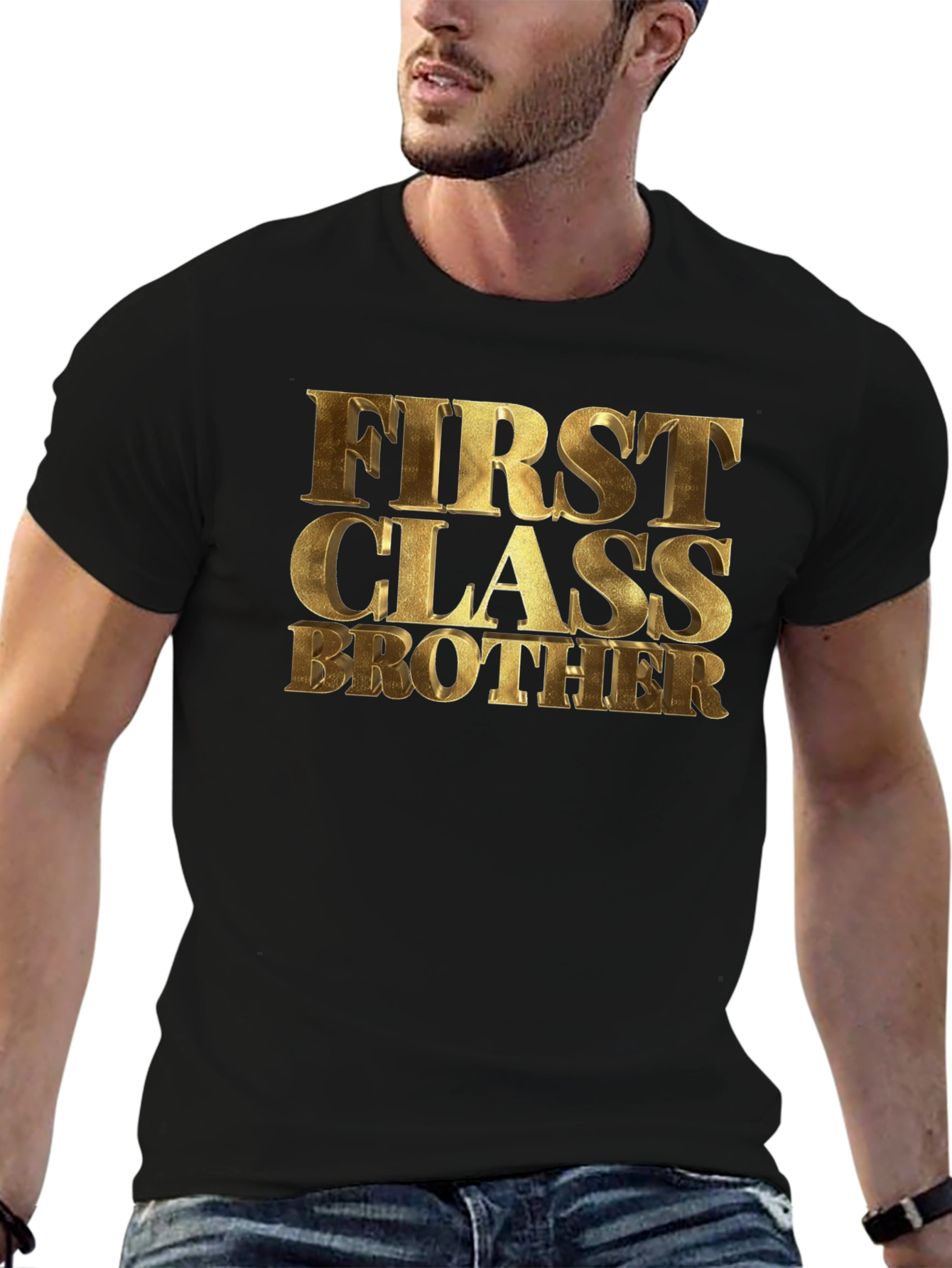 First Class Brother Black T-Shirt