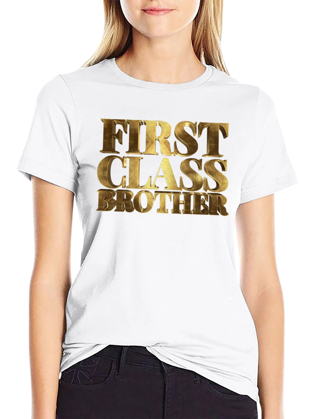 First Class Brother Black T-Shirt