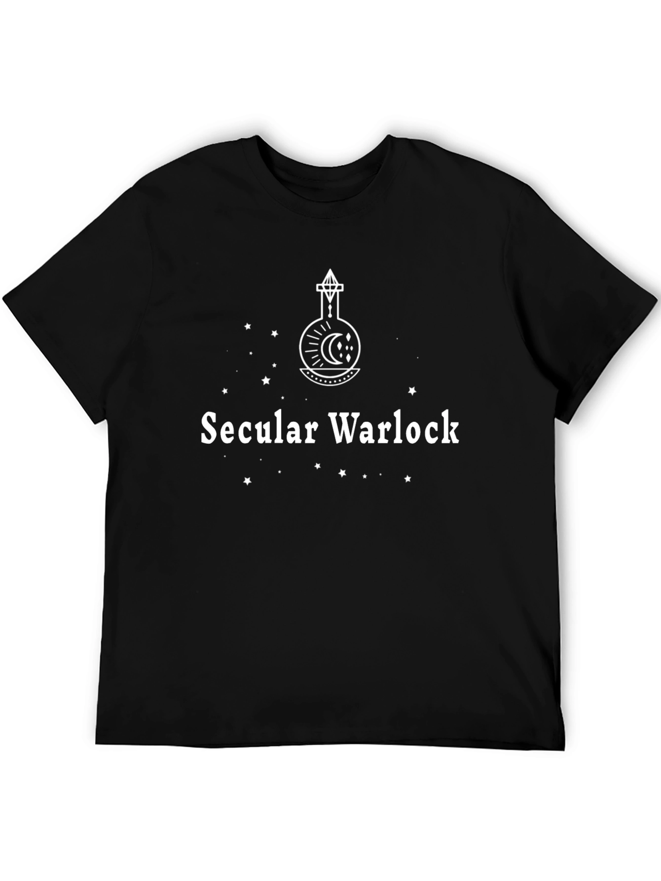 Secular Warlock Graphic T-Shirt - Modern Mystic Style