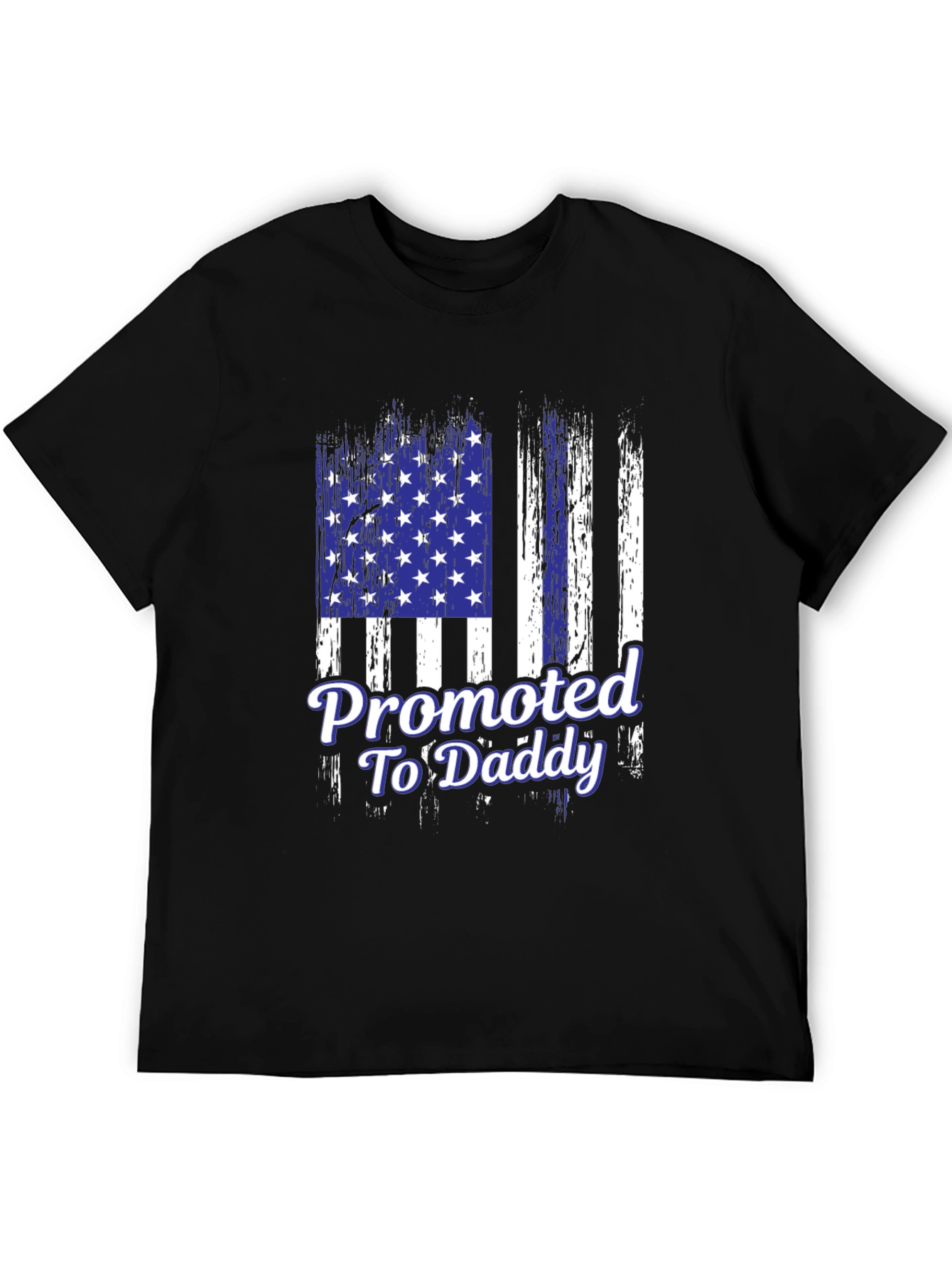 Promoted to Daddy Flag Graphic T-Shirt