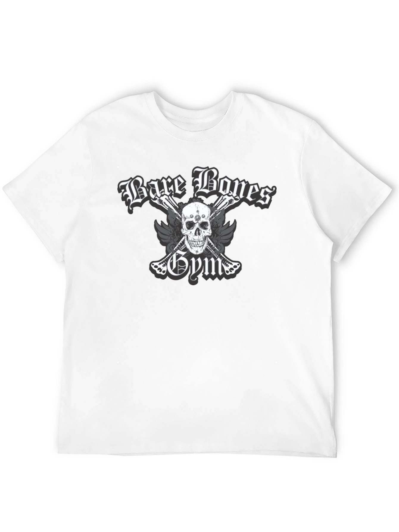Bare Bones Gym Skull Graphic T-Shirt