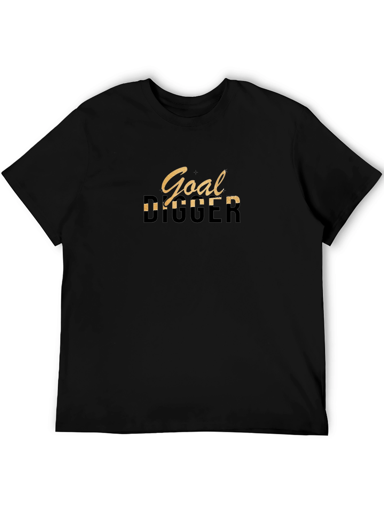 Goal Digger Graphic Black T-Shirt