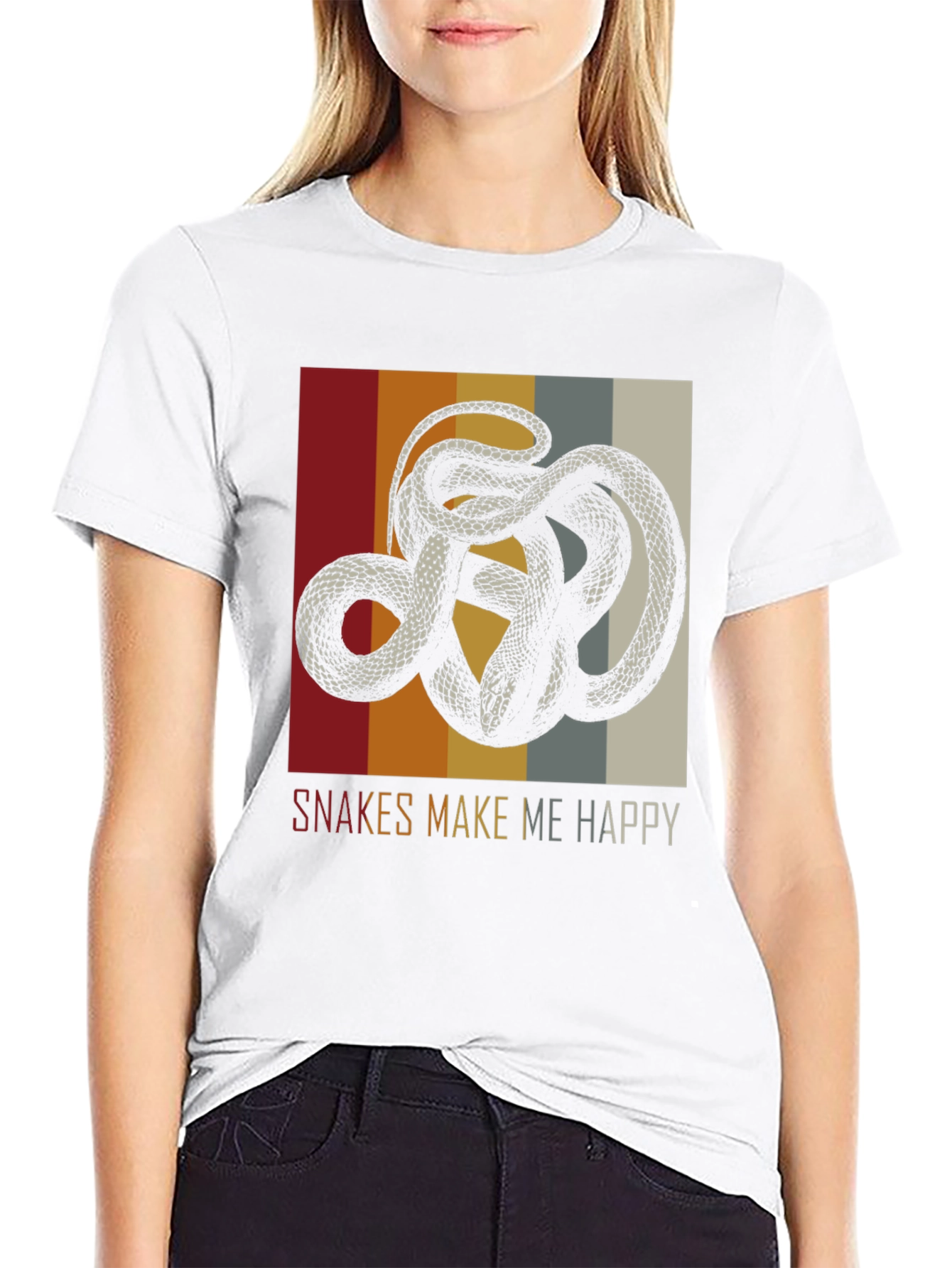 Snakes Make Me Happy Graphic Tee