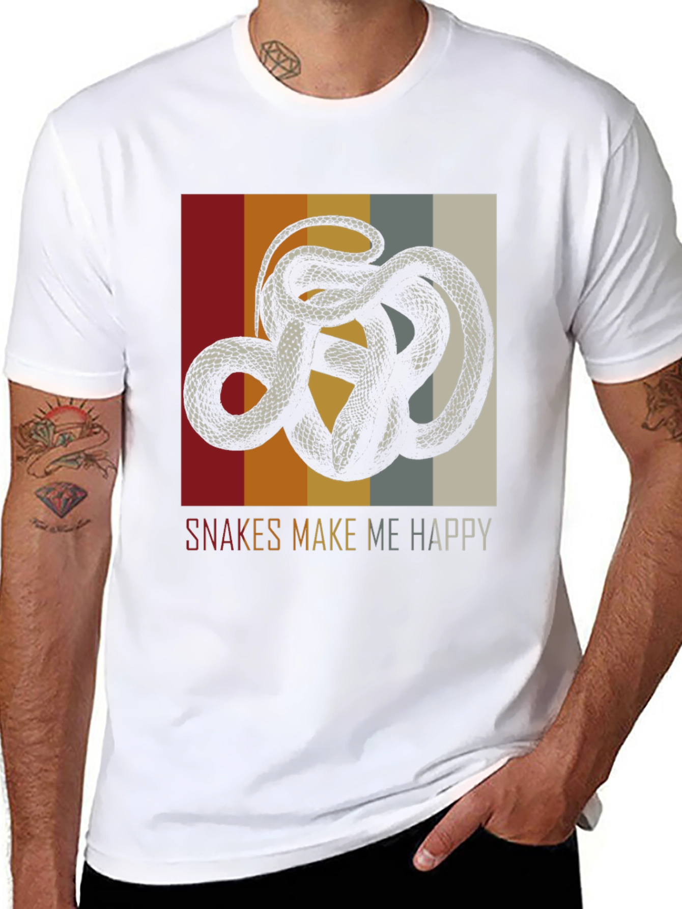 Snakes Make Me Happy Graphic Tee