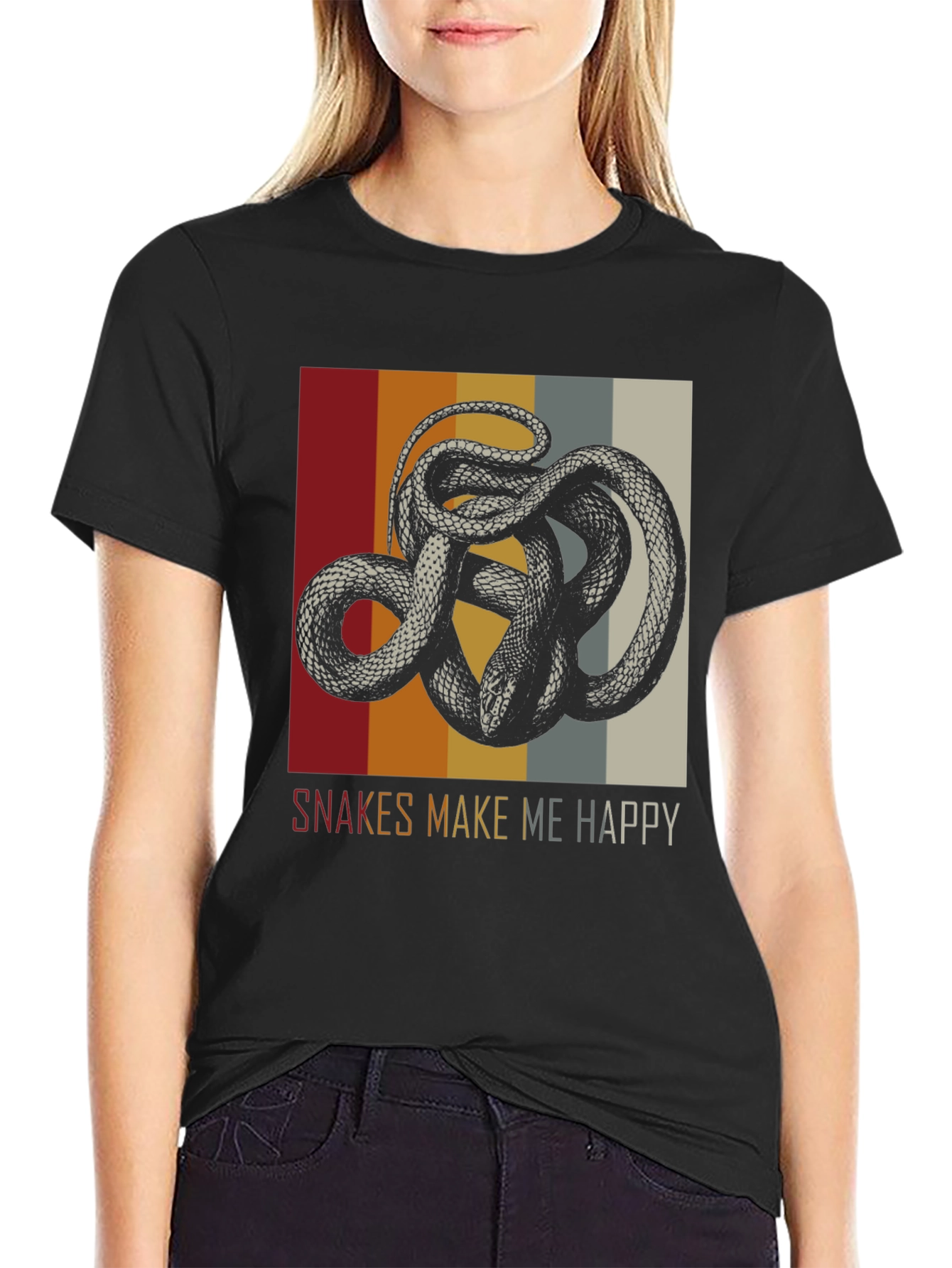 Snakes Make Me Happy Graphic Tee