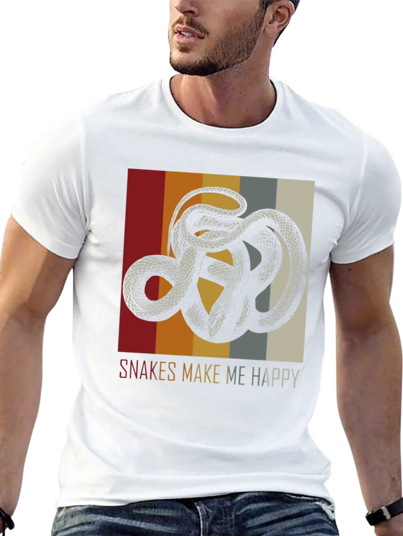 Snakes Make Me Happy Graphic Tee
