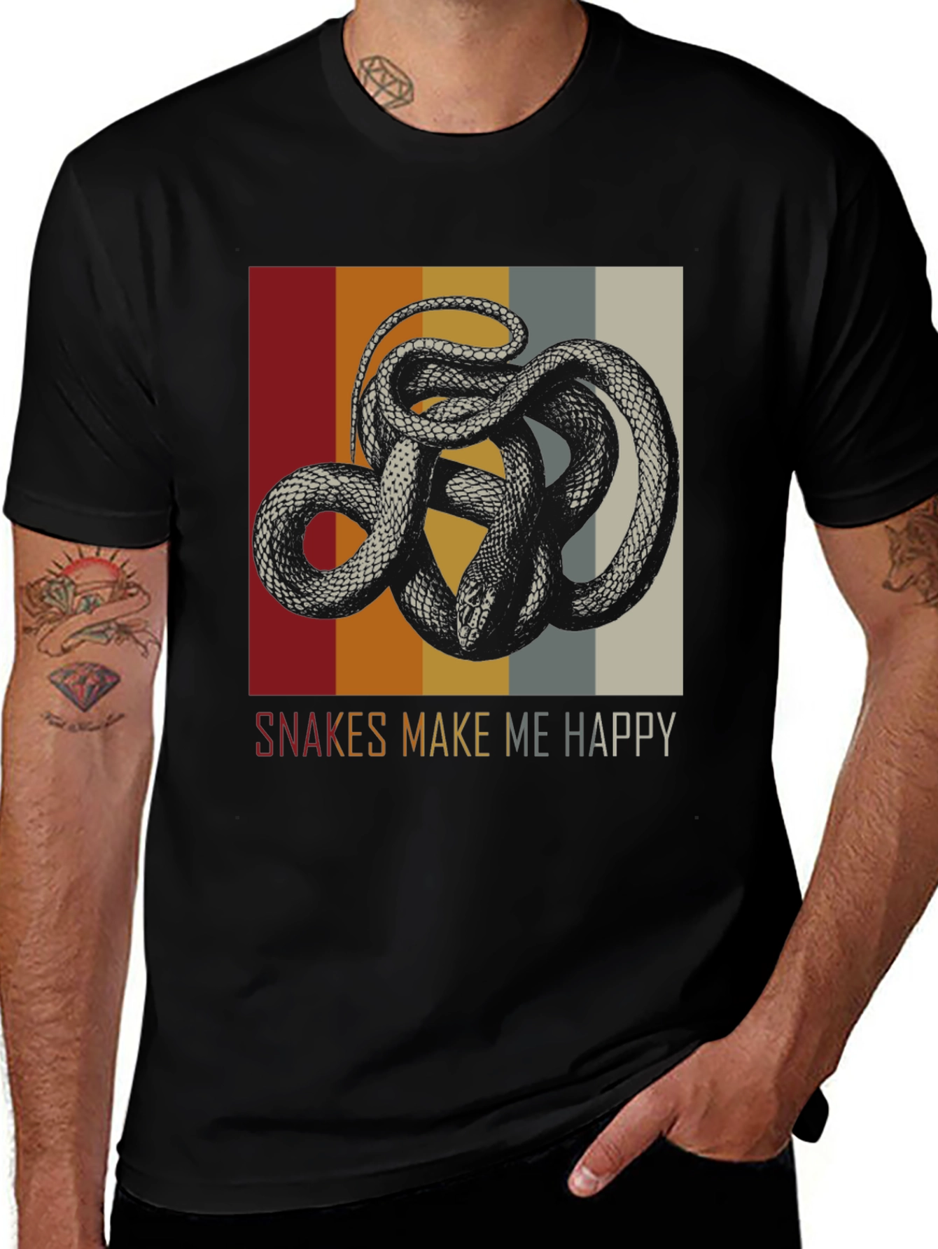 Snakes Make Me Happy Graphic Tee