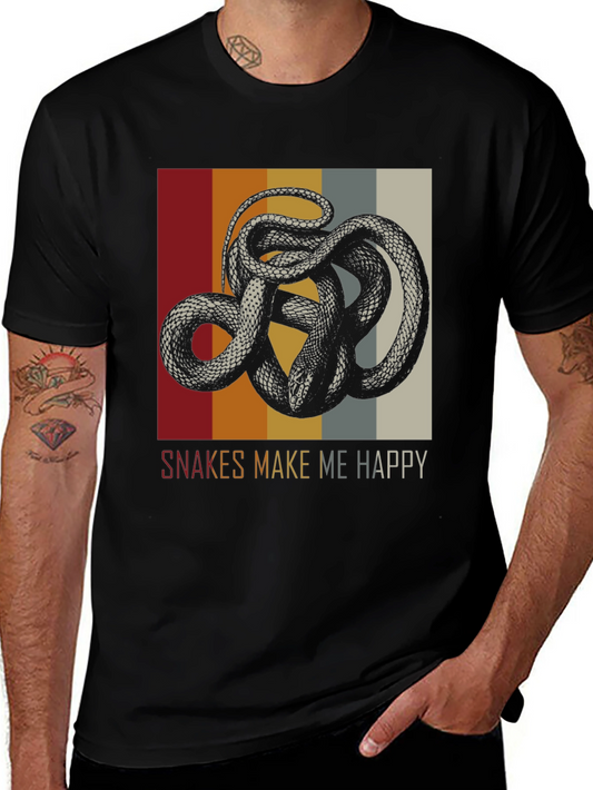 Snakes Make Me Happy Graphic Tee