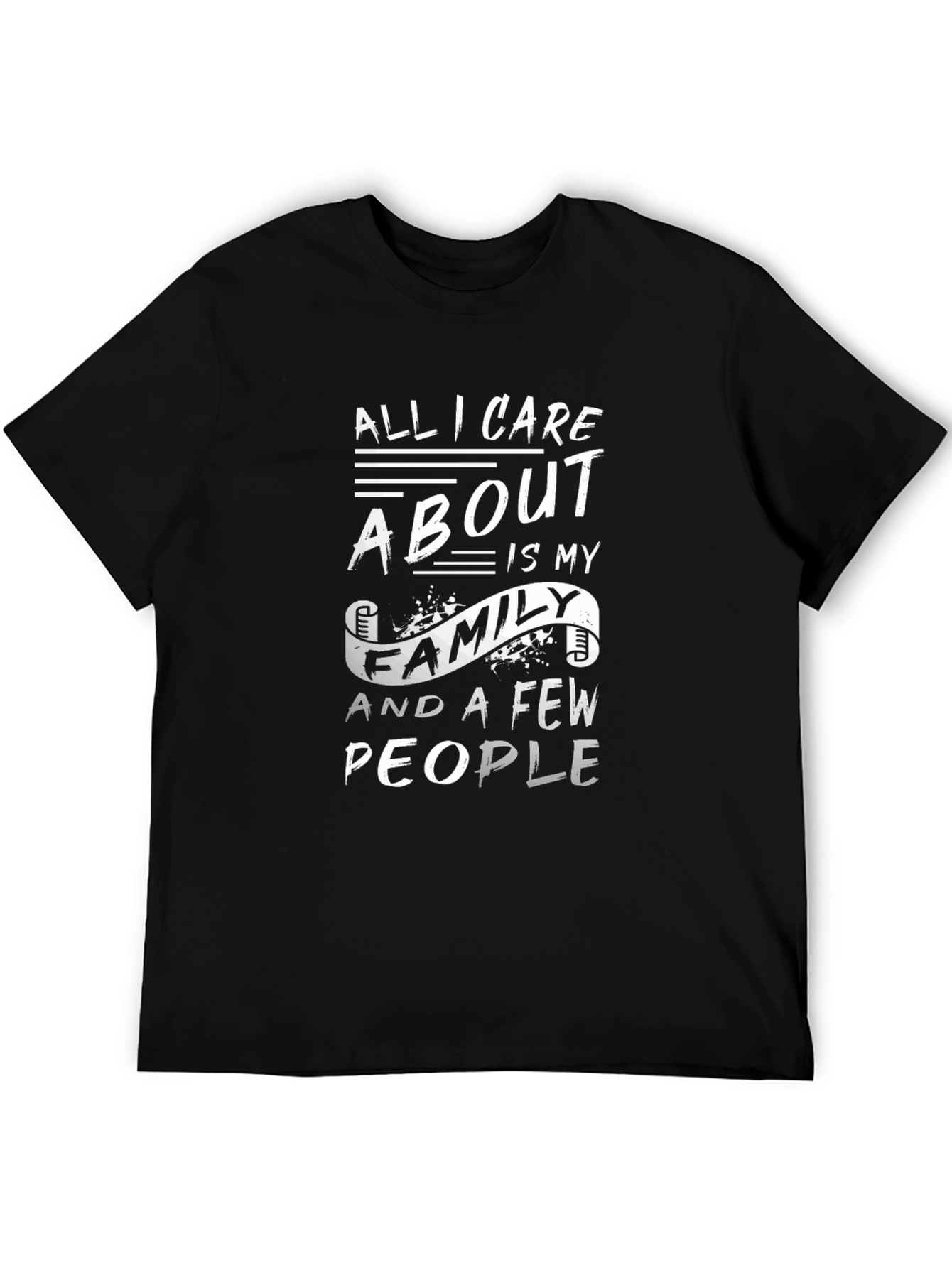 Family is Everything T-Shirt - Black Crew Neck