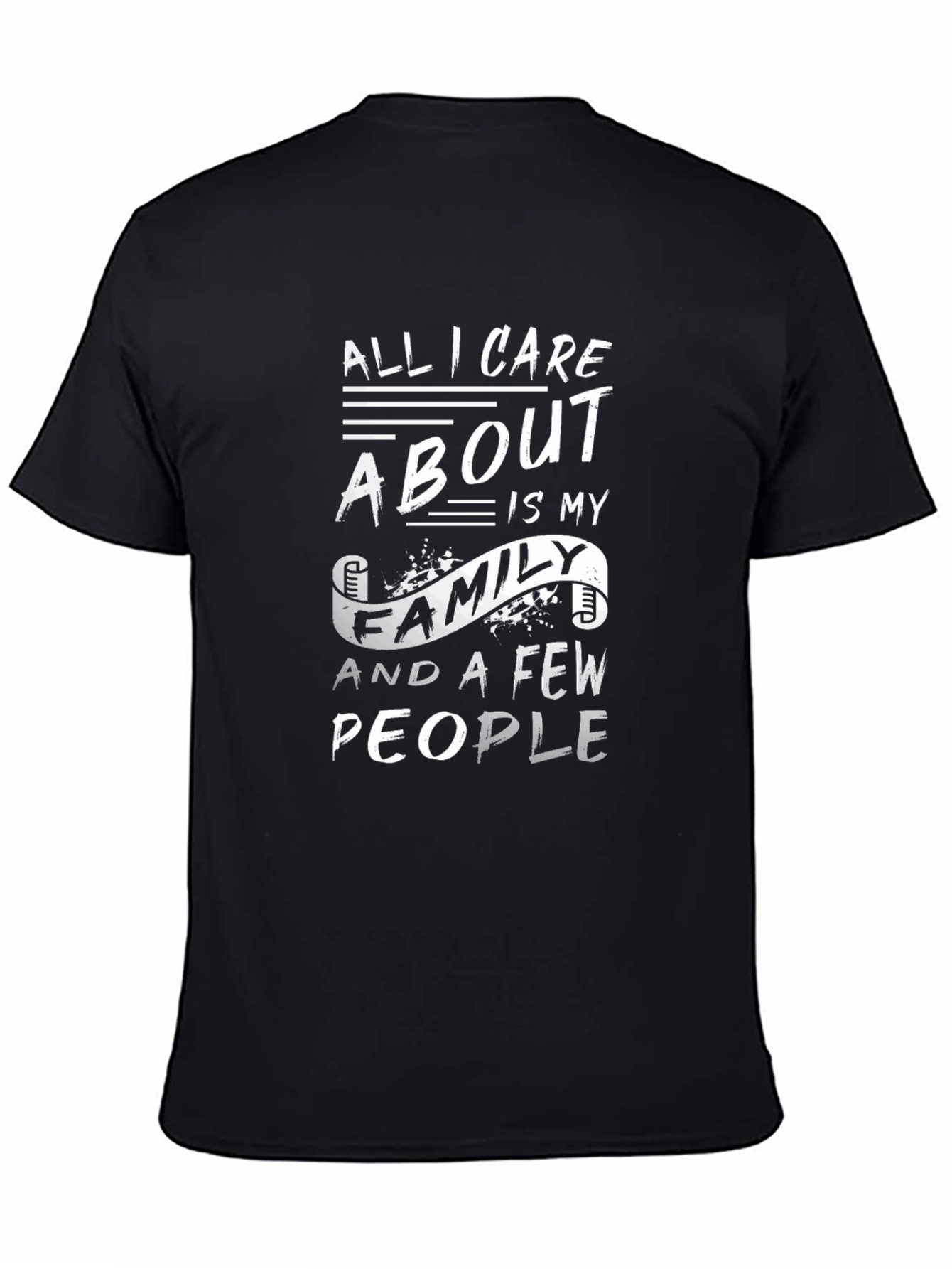 Family is Everything T-Shirt - Black Crew Neck