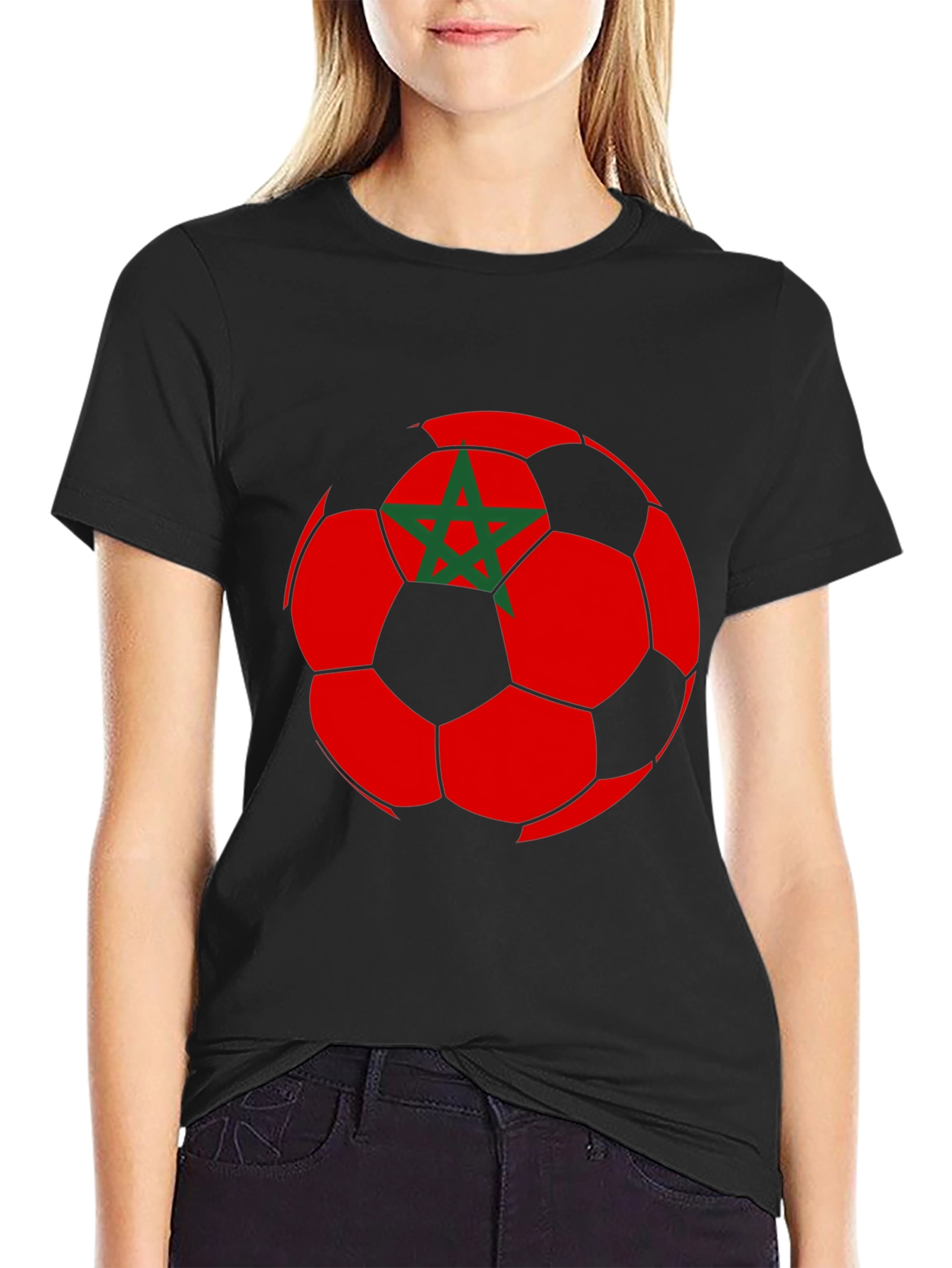 Morocco Soccer Ball T-Shirt