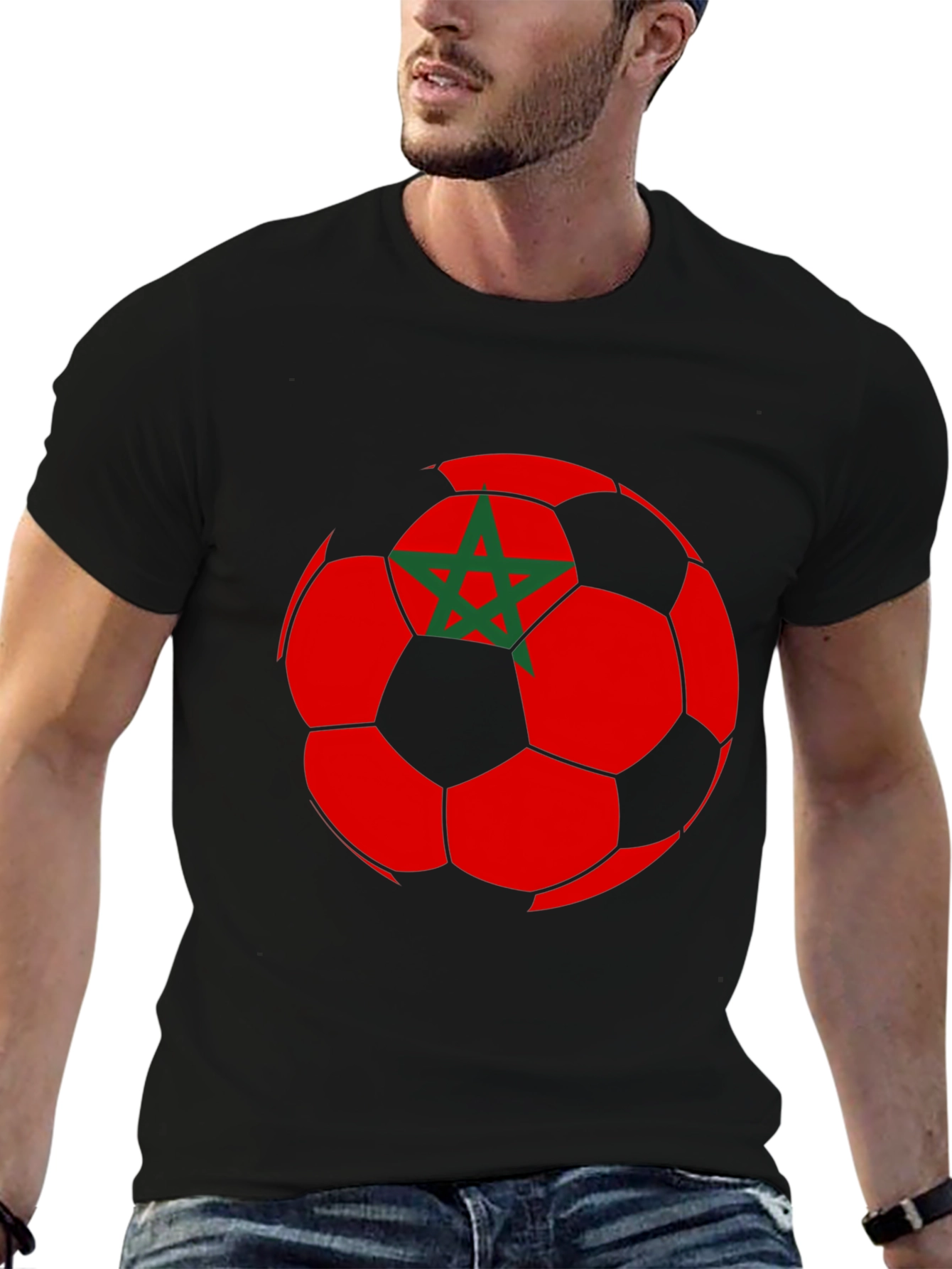Morocco Soccer Ball T-Shirt