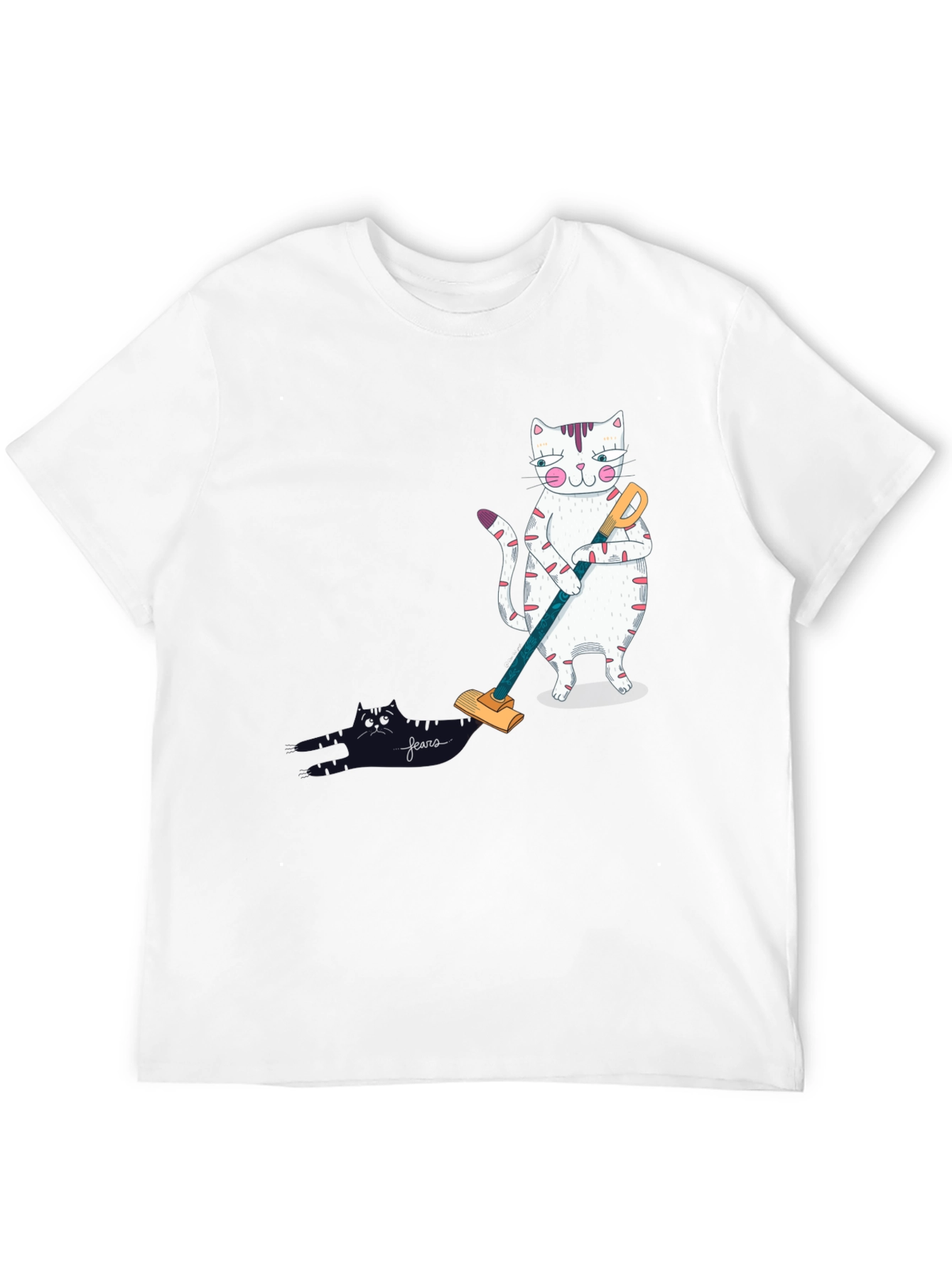 Cat Vacuuming T-Shirt