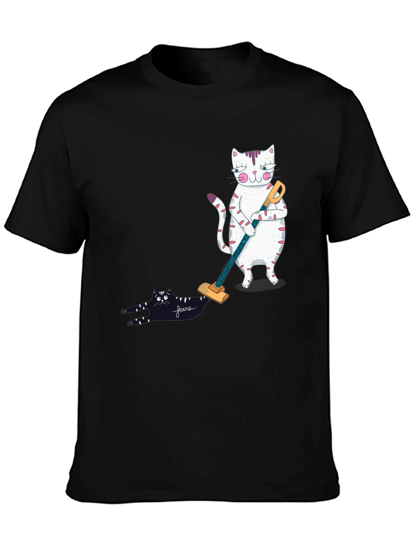 Cat Vacuuming T-Shirt