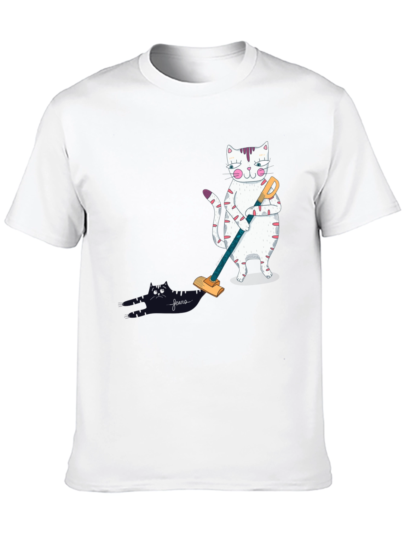 Cat Vacuuming T-Shirt