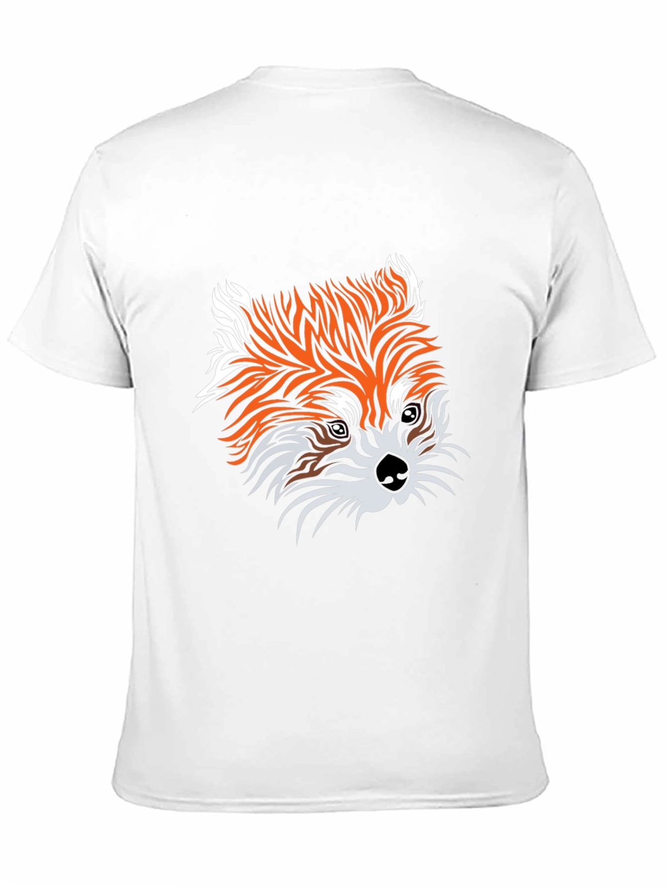 Fox Graphic Print Black Tee - Unisex