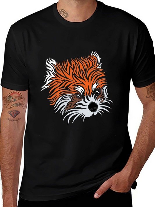 Fox Graphic Print Black Tee - Unisex
