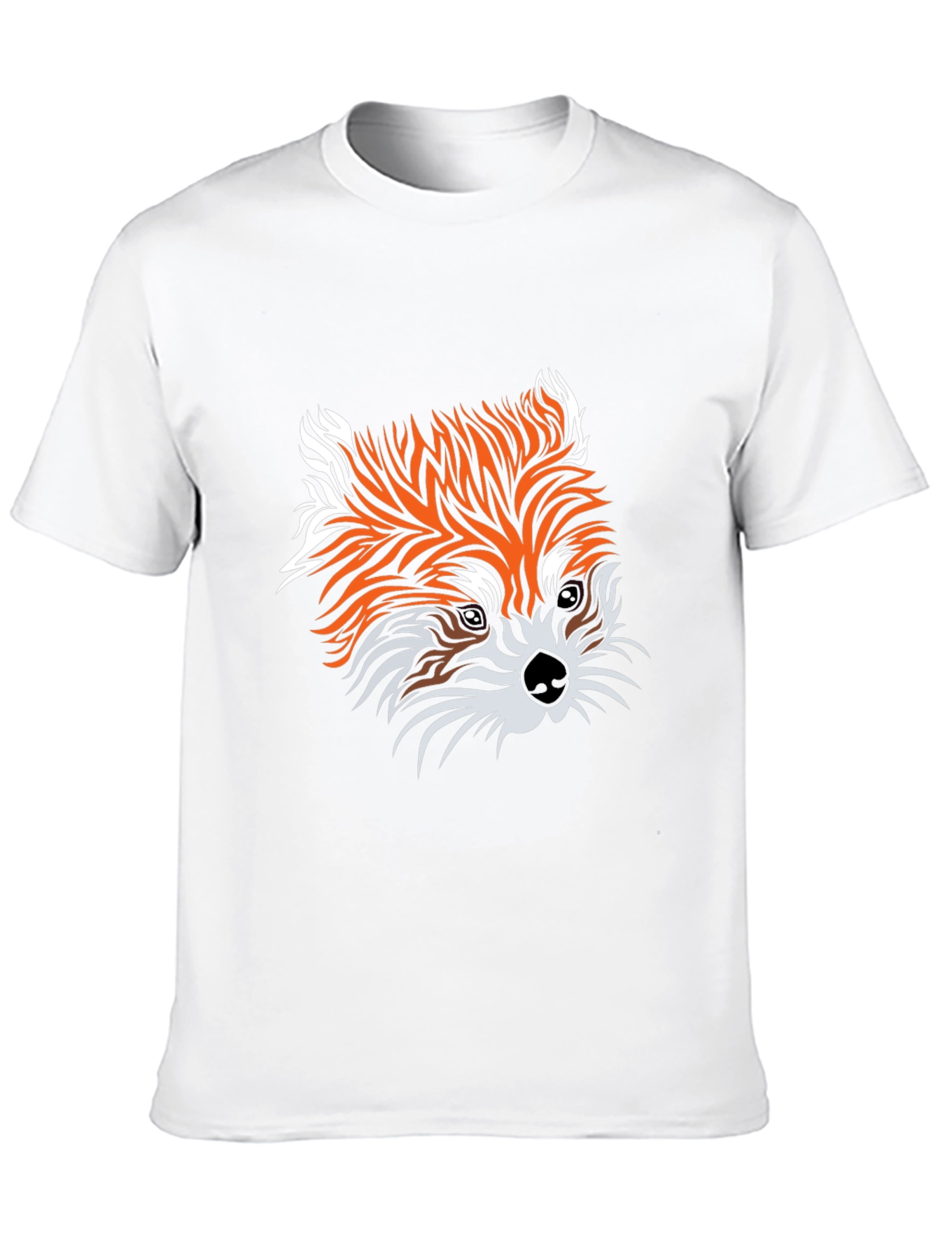 Fox Graphic Print Black Tee - Unisex