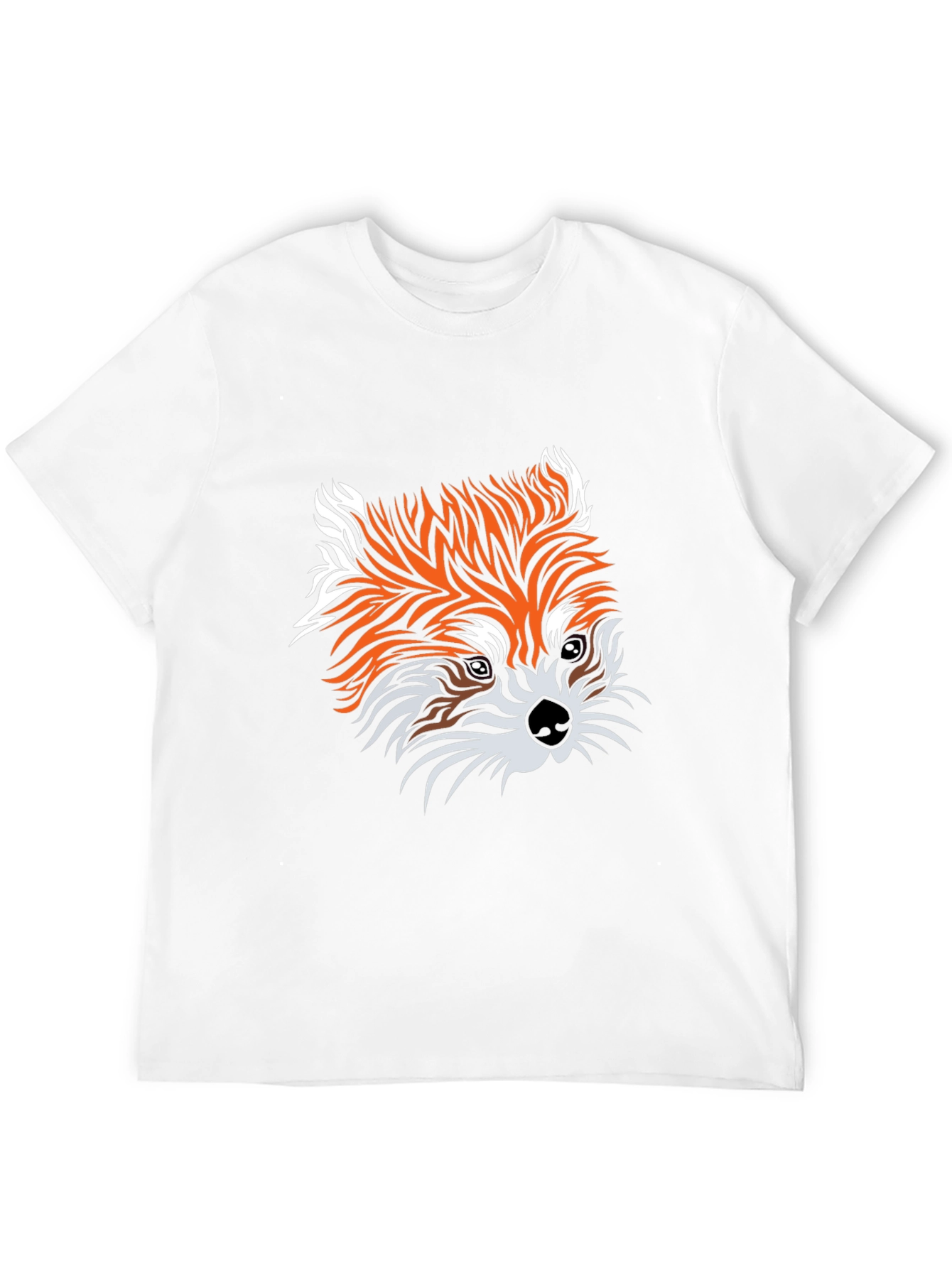 Fox Graphic Print Black Tee - Unisex