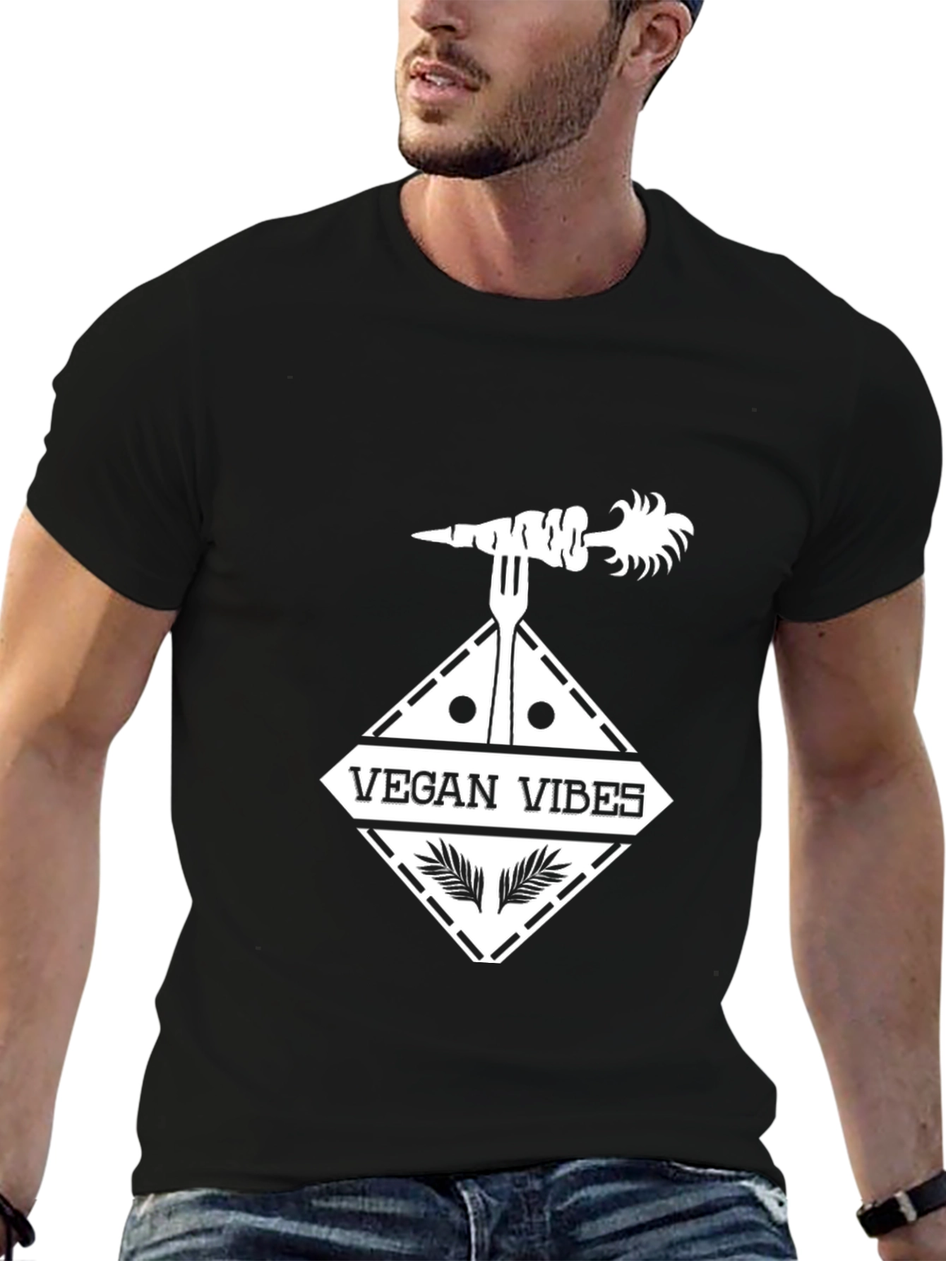 Vegan Vibes Graphic T-Shirt - Stylish & Comfortable
