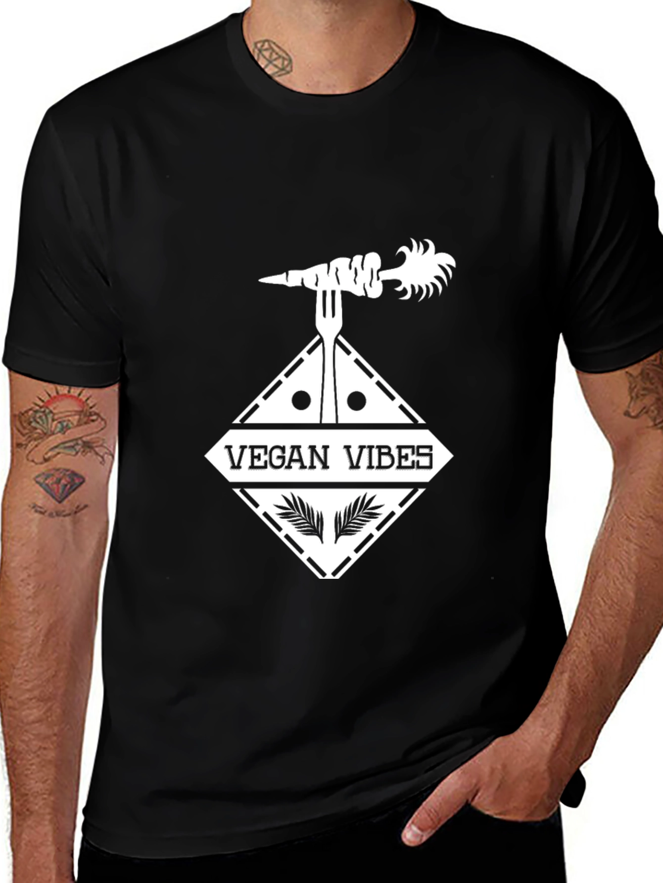 Vegan Vibes Graphic T-Shirt - Stylish & Comfortable