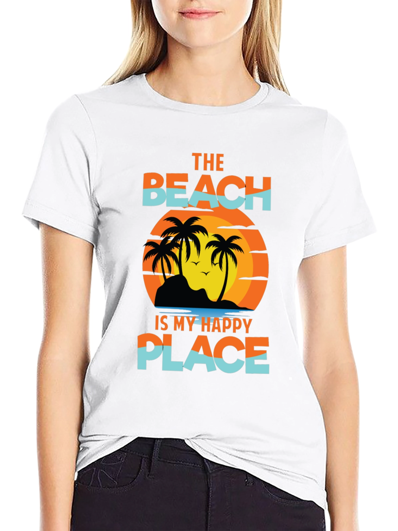 Beach is My Happy Place Graphic T-Shirt