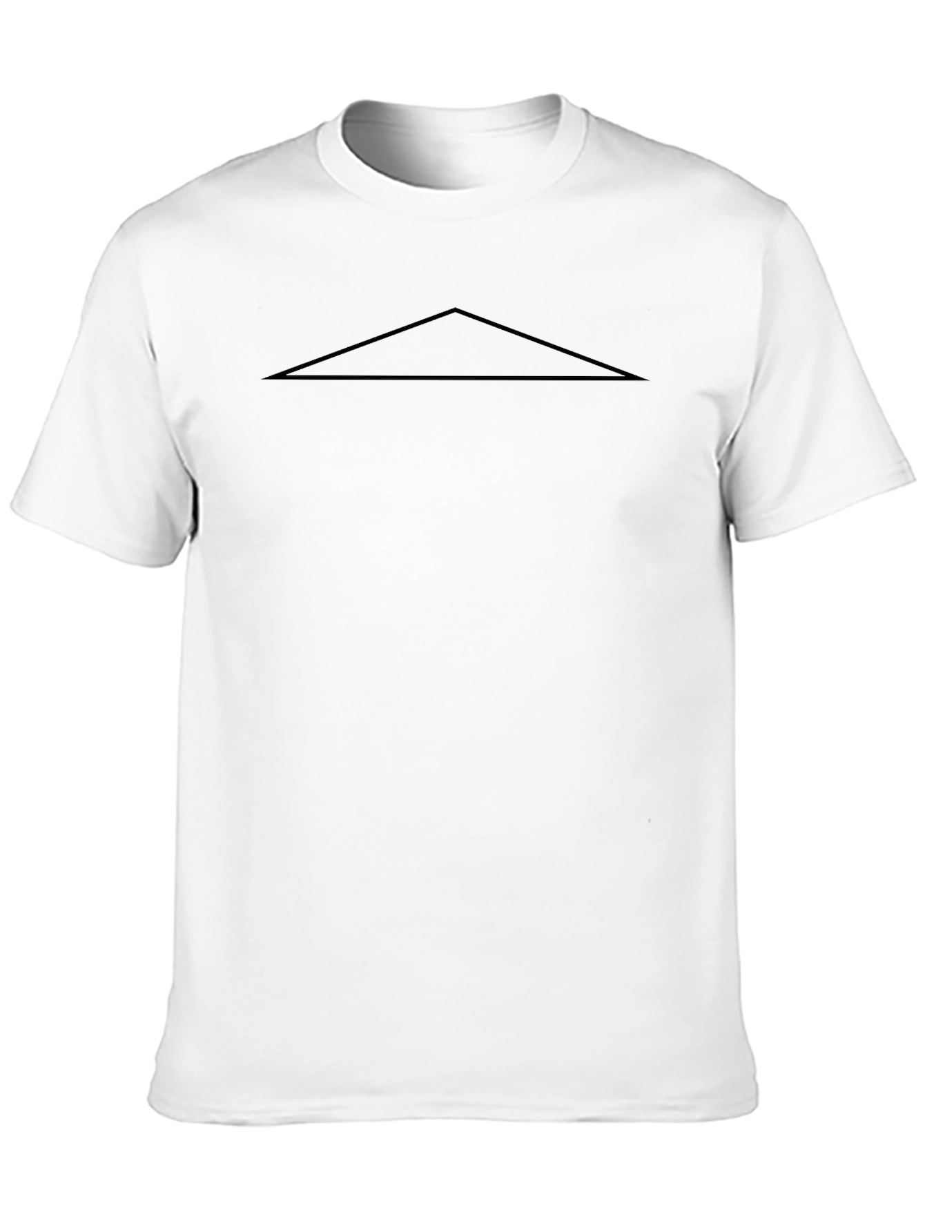 Minimalist Black T-Shirt with Triangle Design