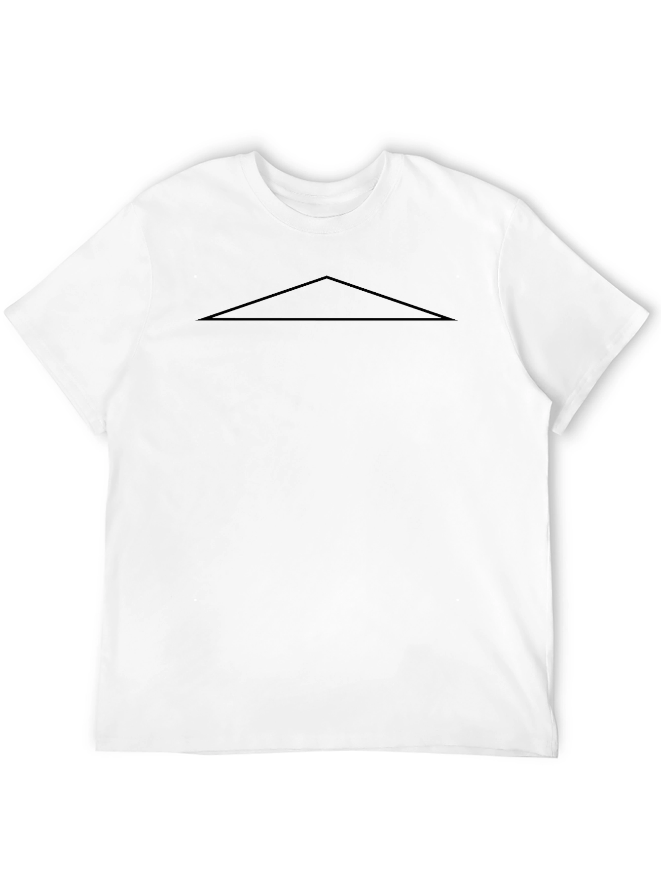 Minimalist Black T-Shirt with Triangle Design