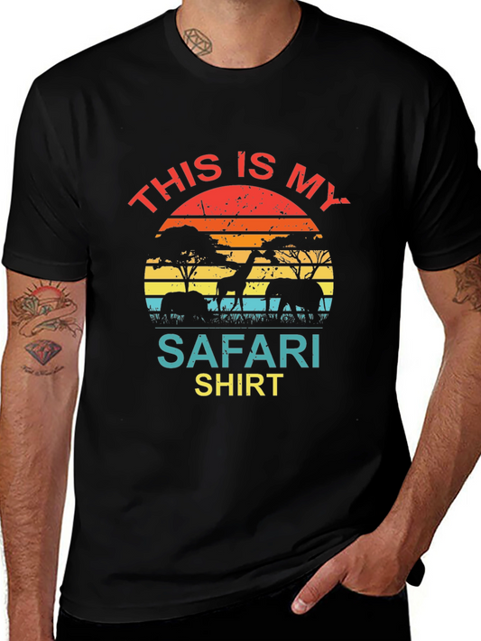 Safari Shirt - Animal Silhouette Graphic Tee