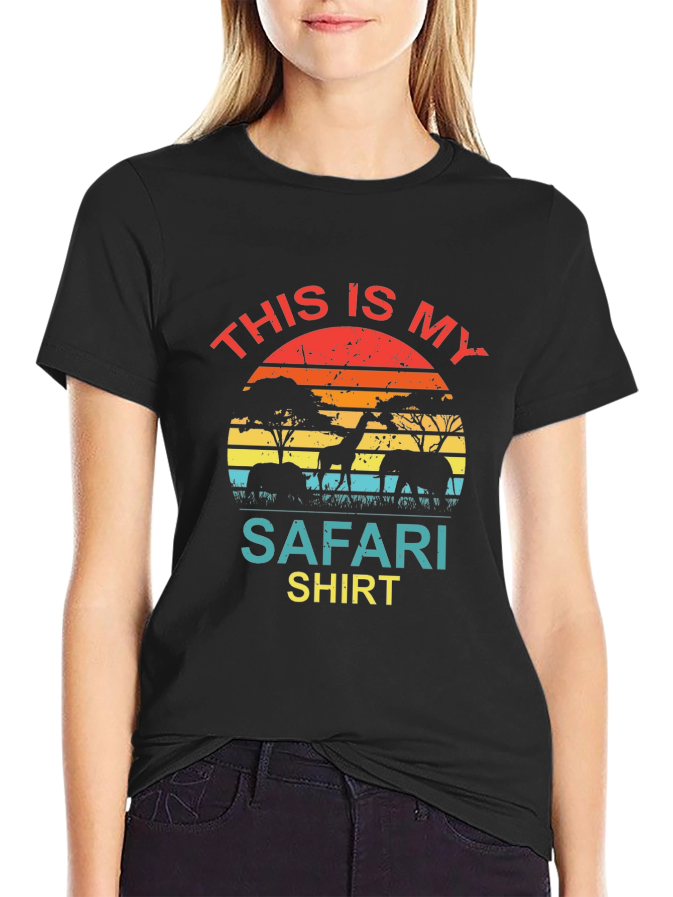 Safari Shirt - Animal Silhouette Graphic Tee