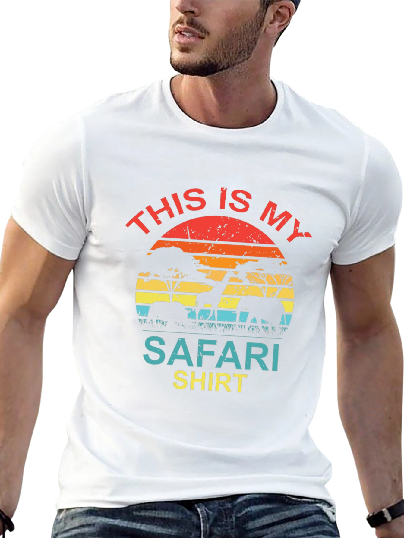 Safari Shirt - Animal Silhouette Graphic Tee