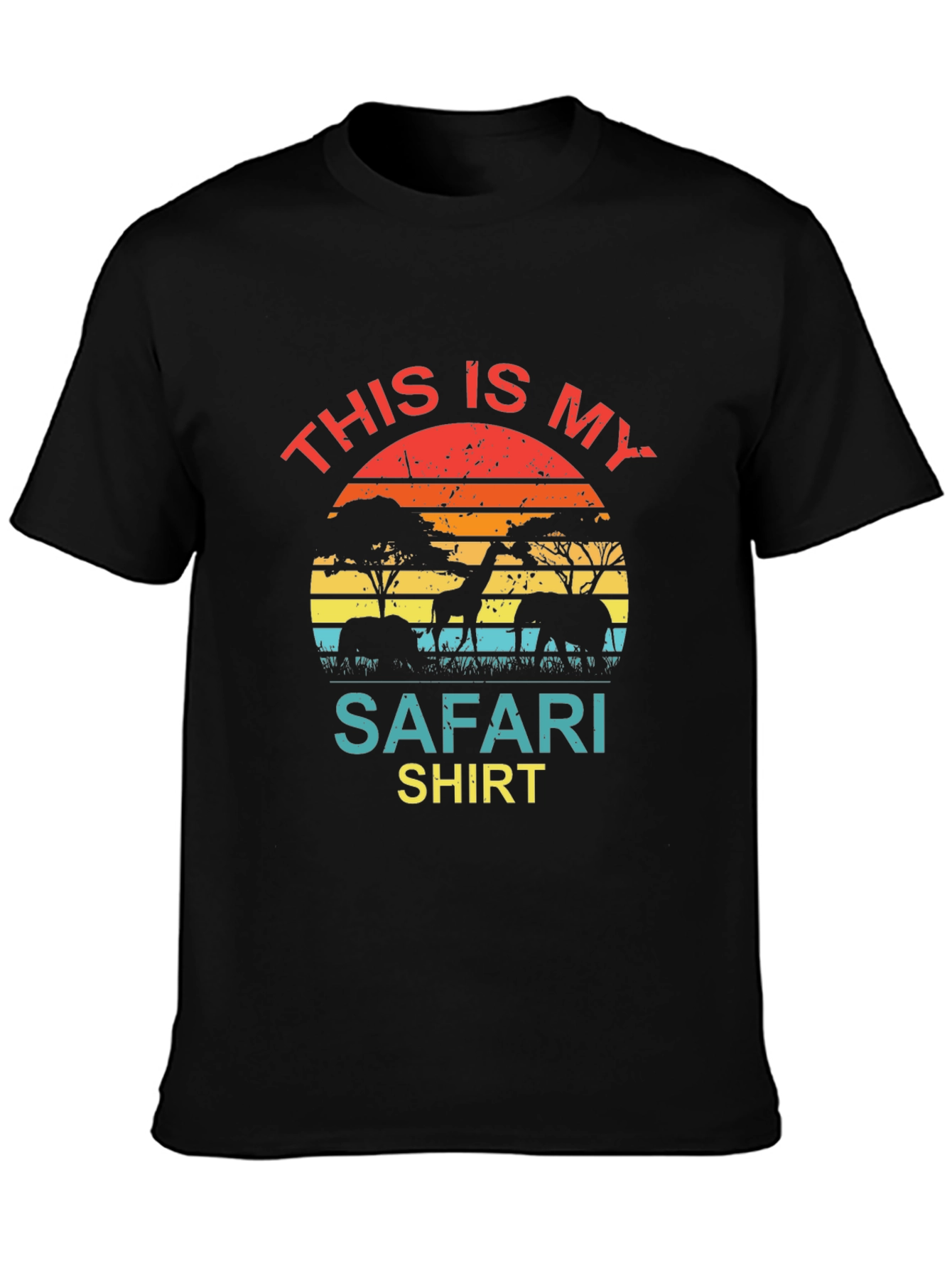 Safari Shirt - Animal Silhouette Graphic Tee