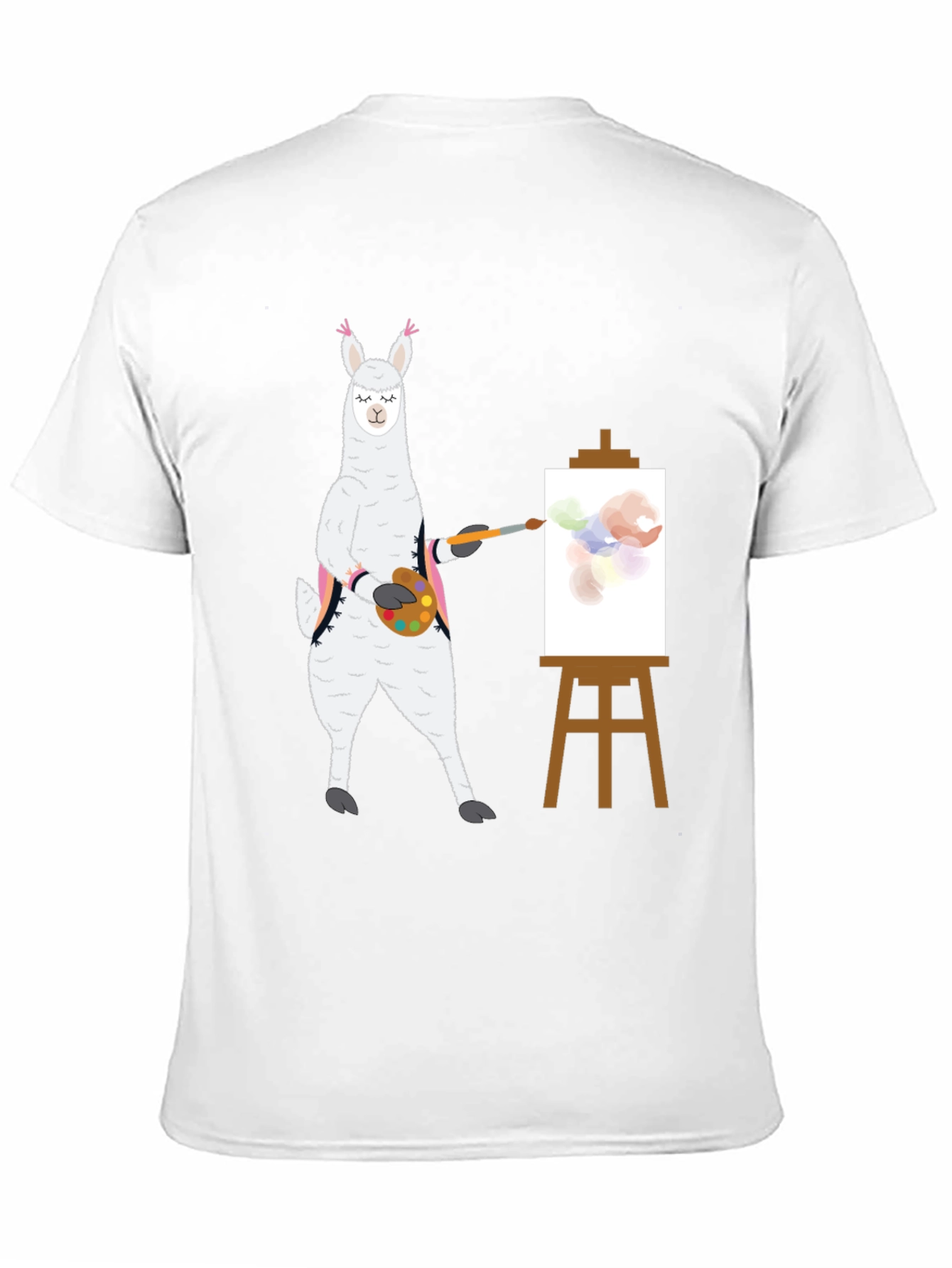 Llama Artist T-Shirt - Painter Alpaca Tee