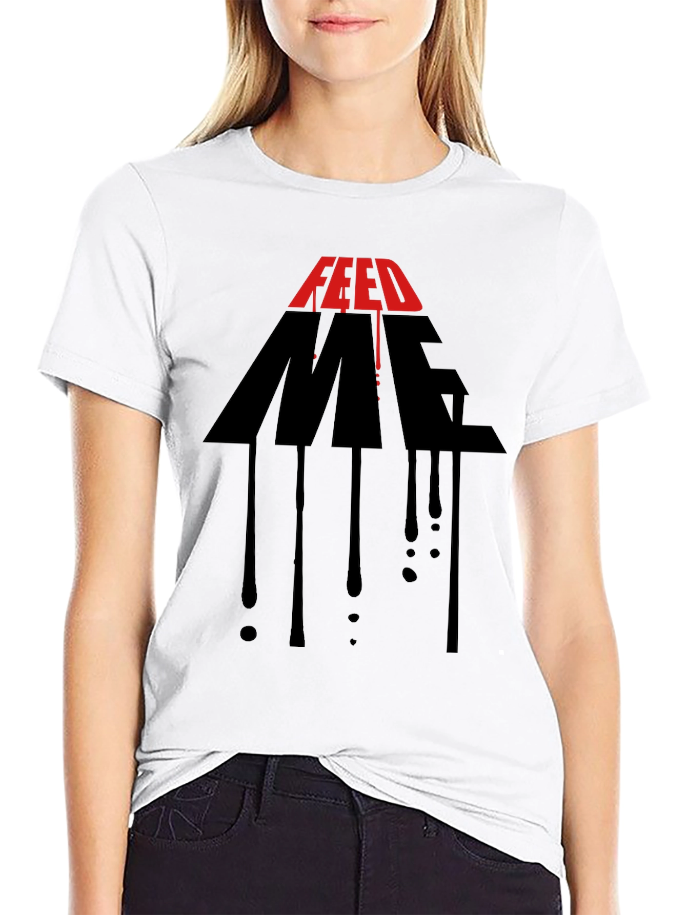 Feed Me Graphic Print Mens T-Shirt