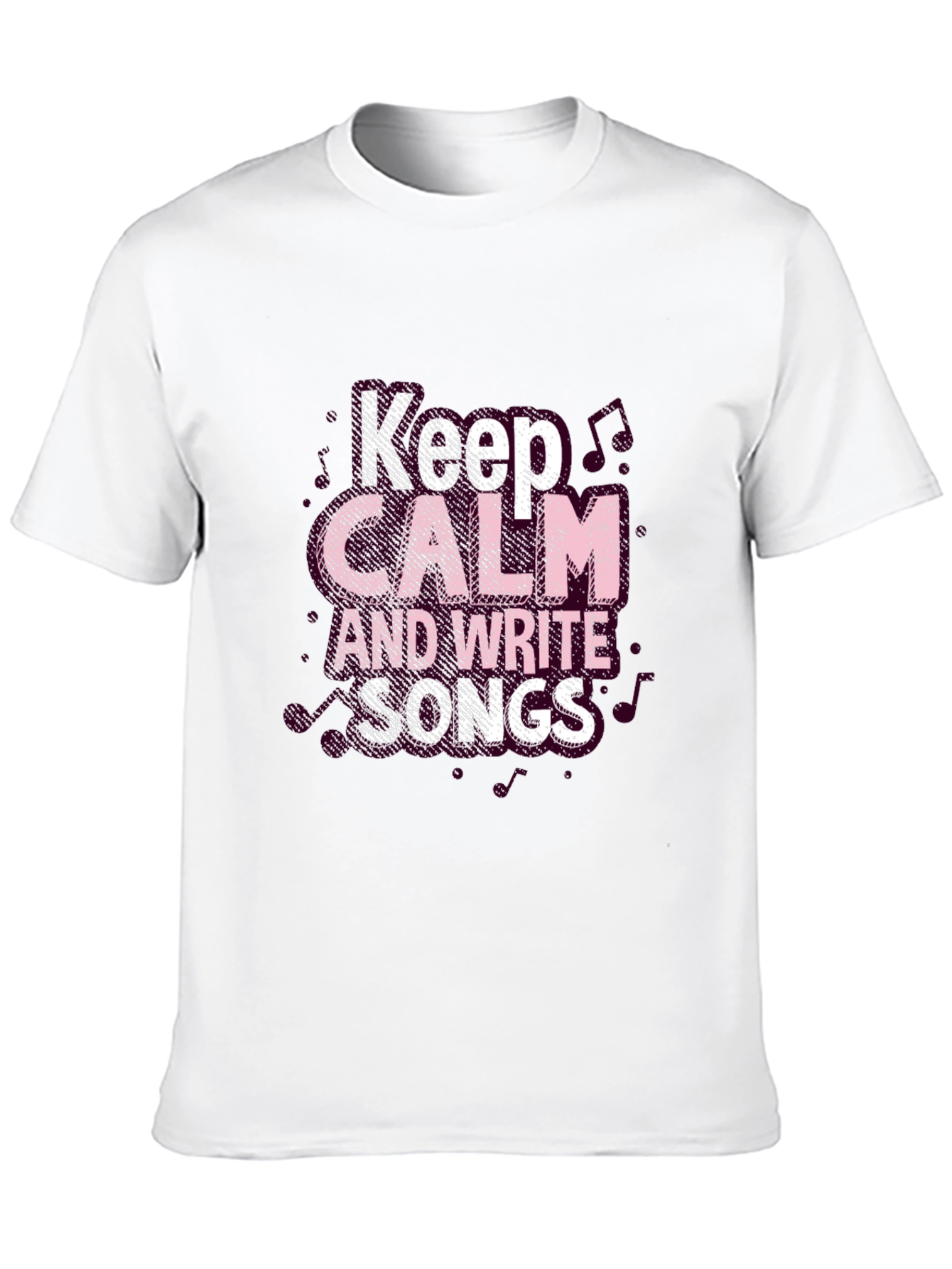 Keep Calm and Write Songs Black T-Shirt