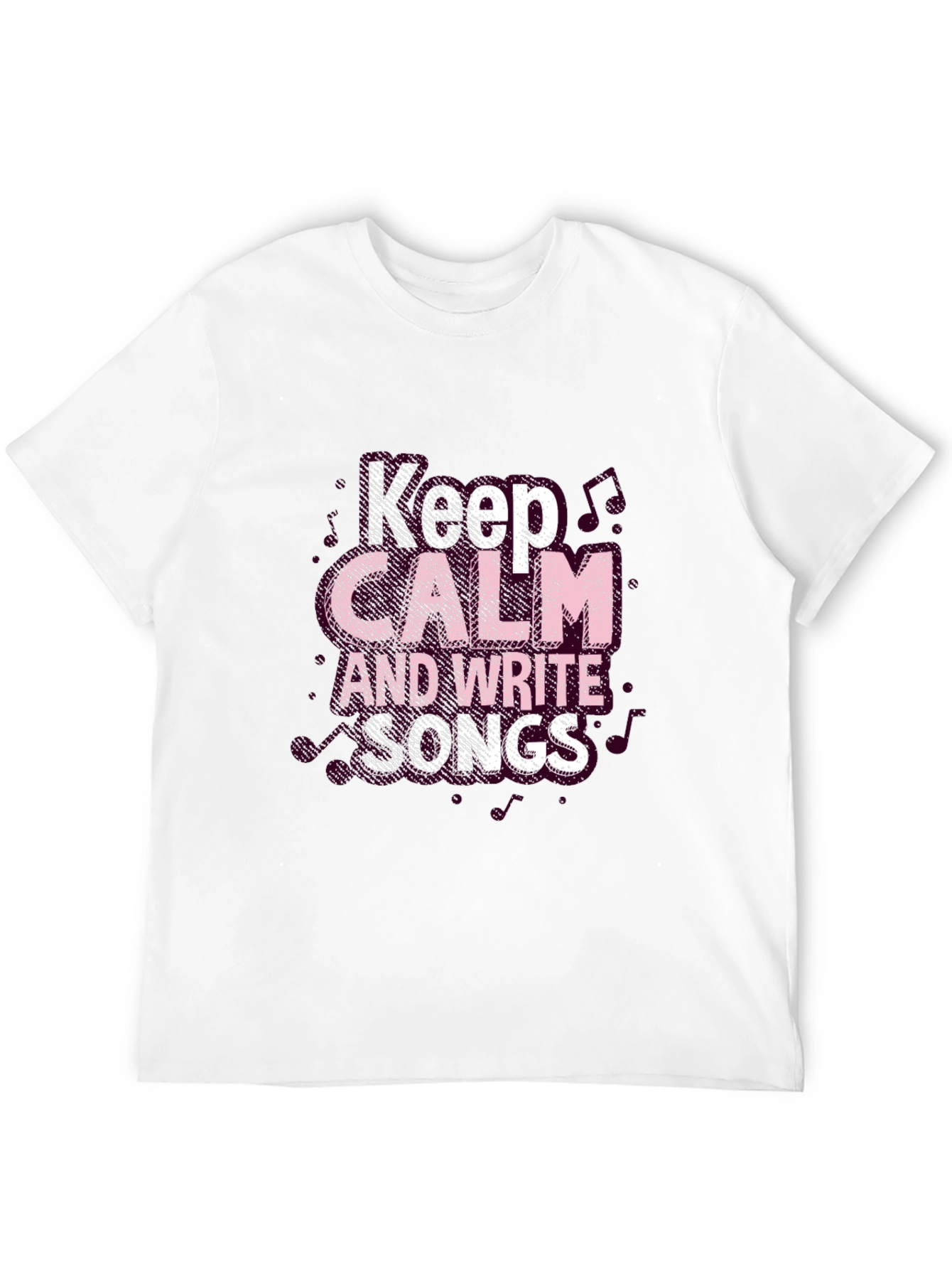 Keep Calm and Write Songs Black T-Shirt