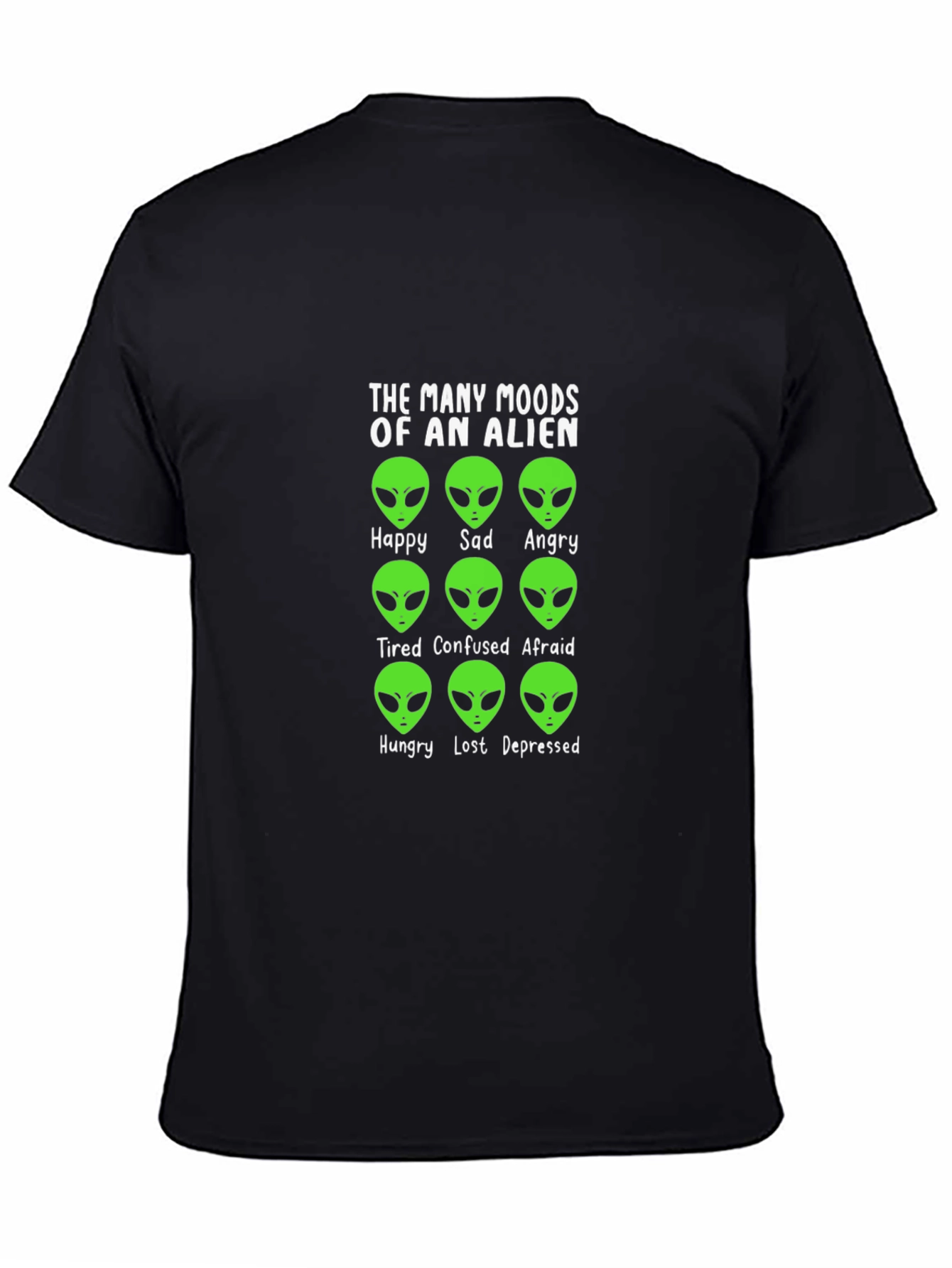 Alien Moods Graphic Tee - Funny Space T-Shirt